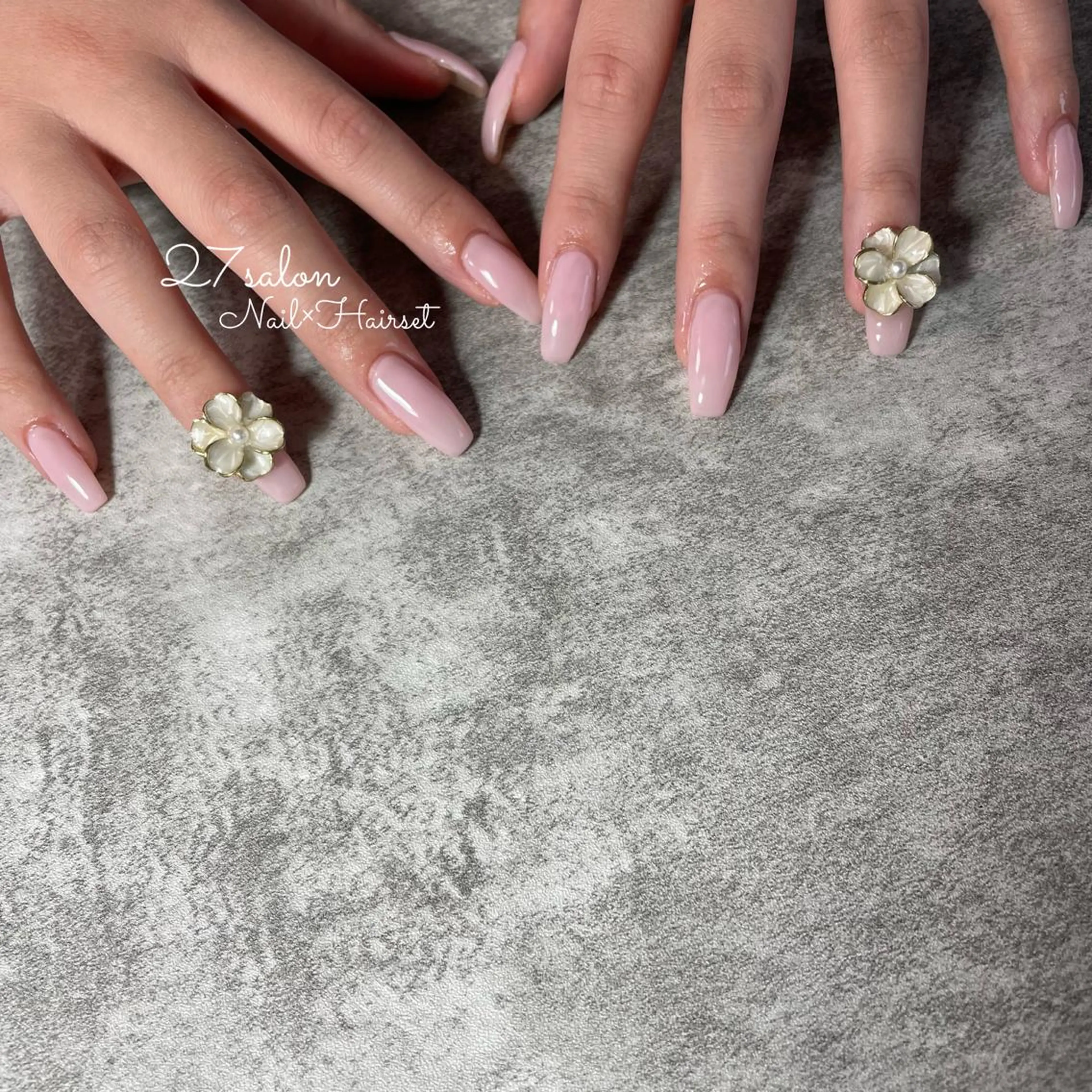 ネイル ピンク 27salon yuinaのネイルデザイン