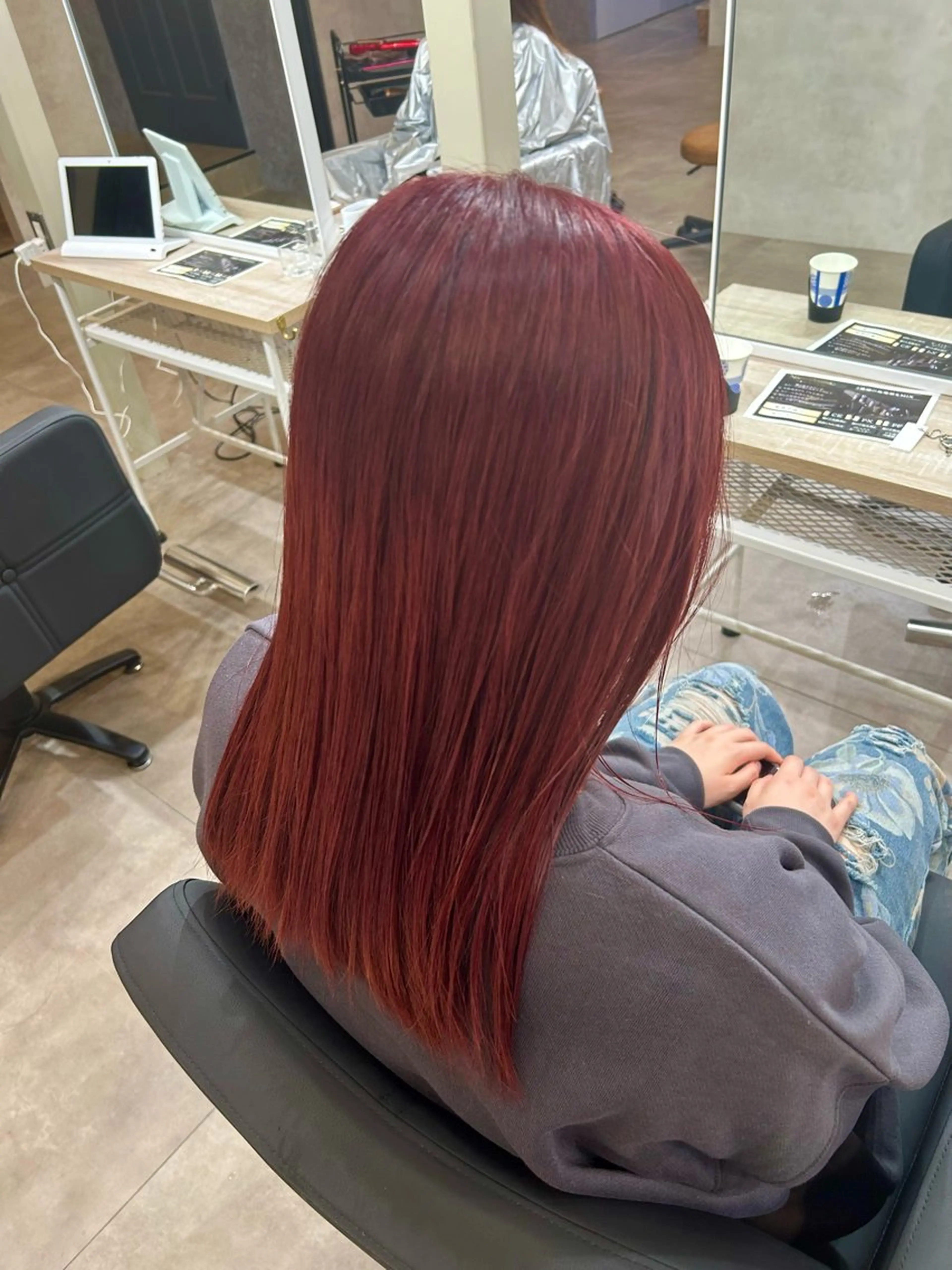 セミロング ヘアカラー 石原 侑季のヘアスタイル