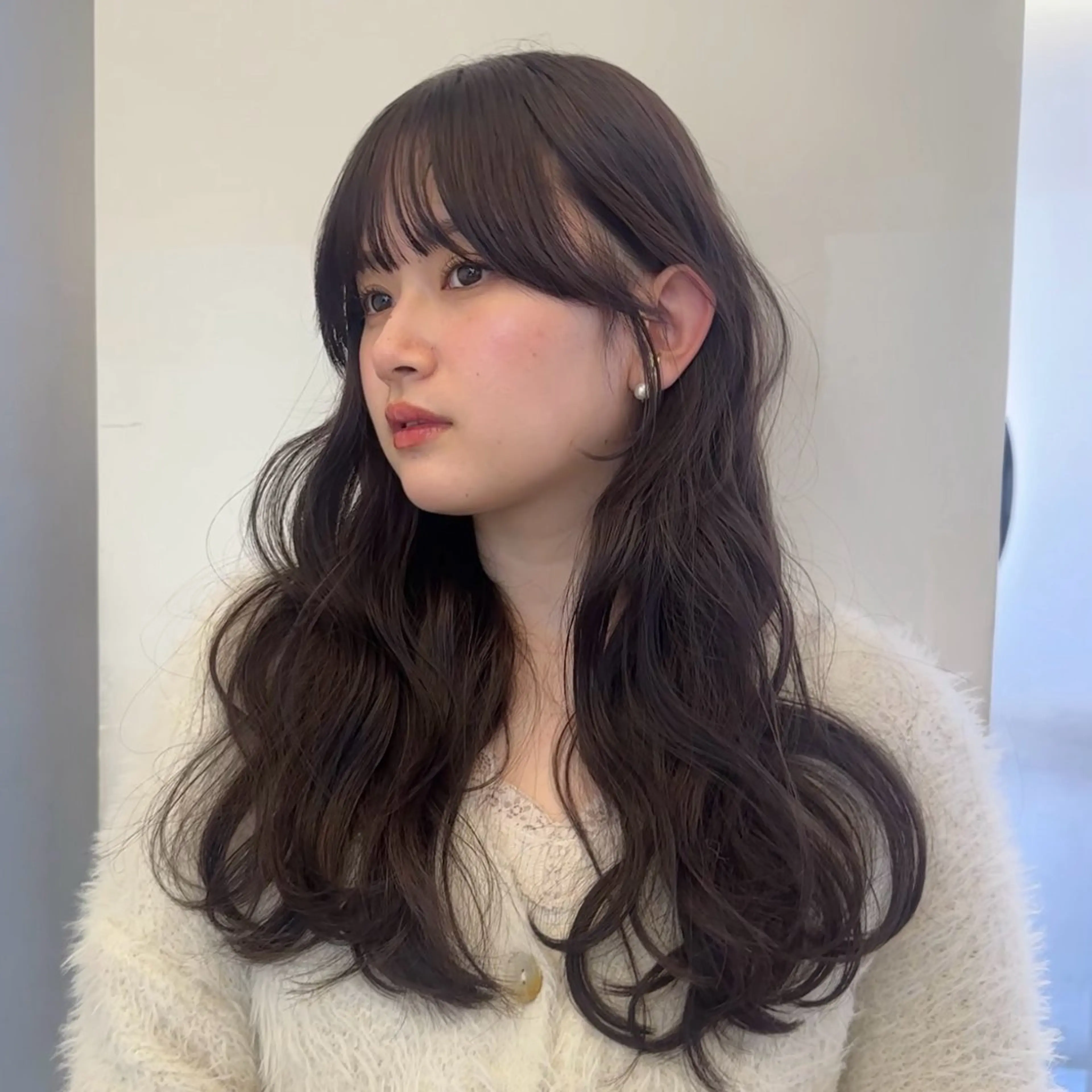 ロング 顔周りカット 似合わせカット カット 韓国レイヤー/艶髪/ manami🥣のヘアスタイル