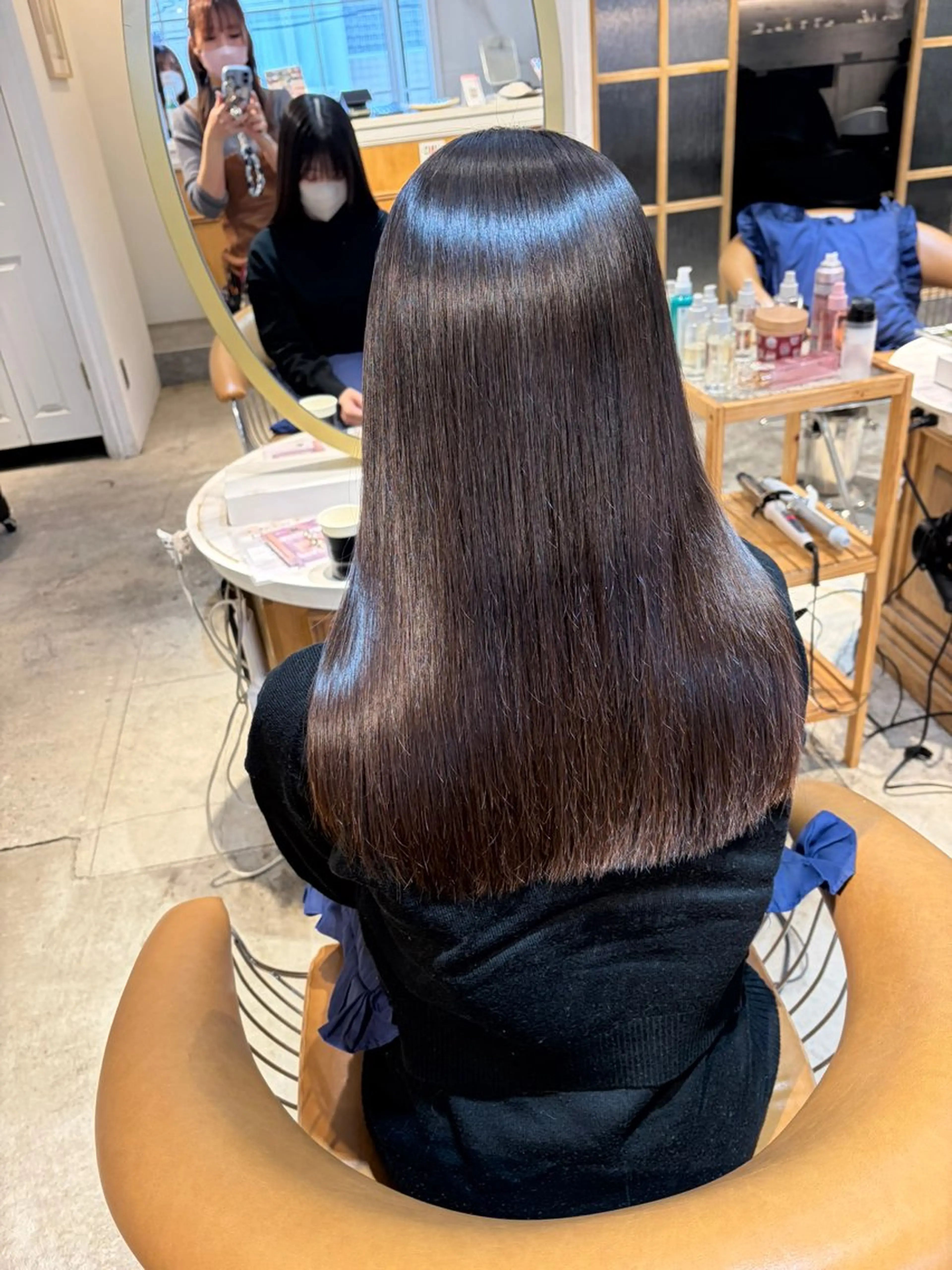 ロング 髪質改善 縮毛矯正 カット ヘアカラー トリートメント ヘアセット 髪質改善/ボブ /韓国/erikoのヘアスタイル