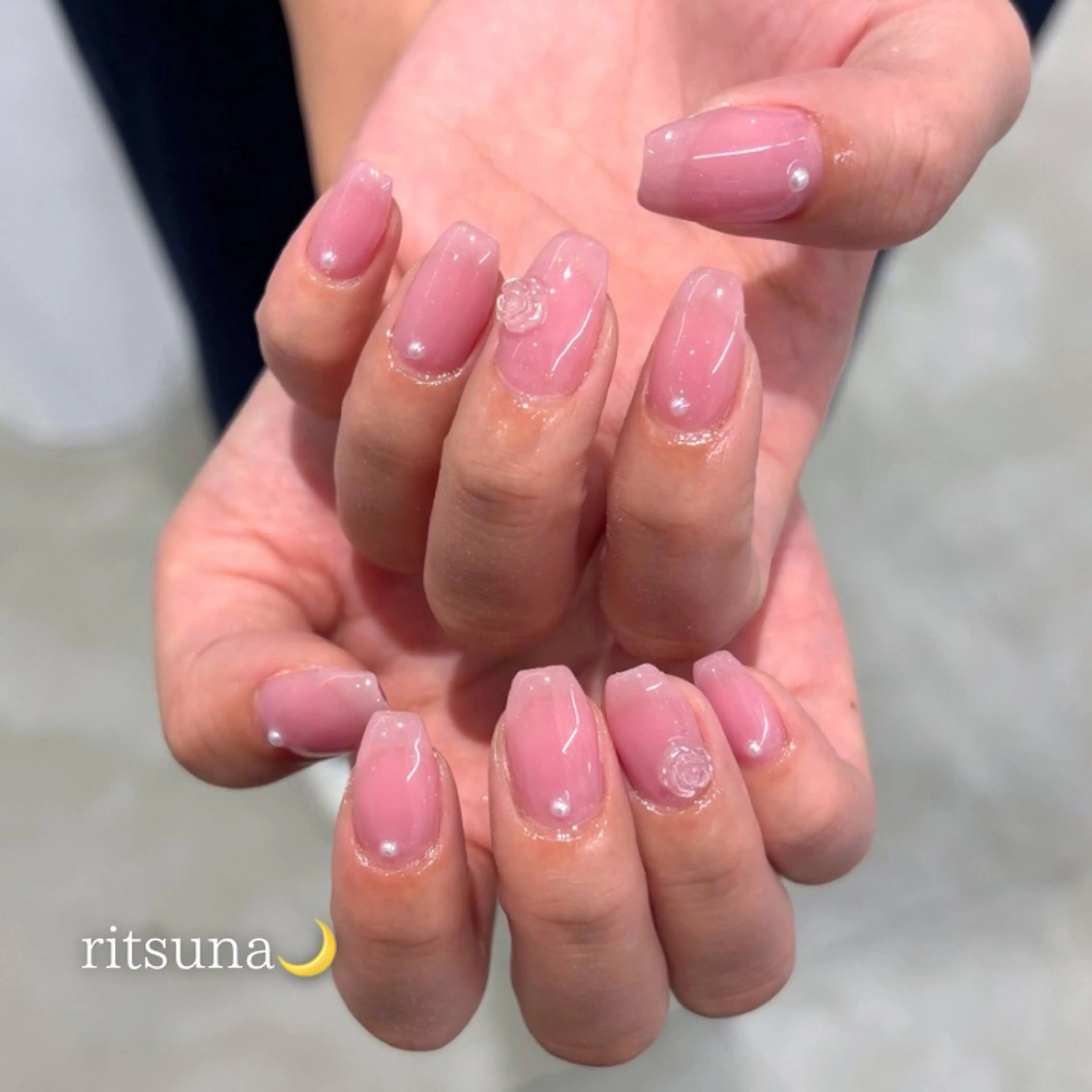 ネイル ハンドネイル ritsuna🌙 nail堺筋本町のネイルデザイン