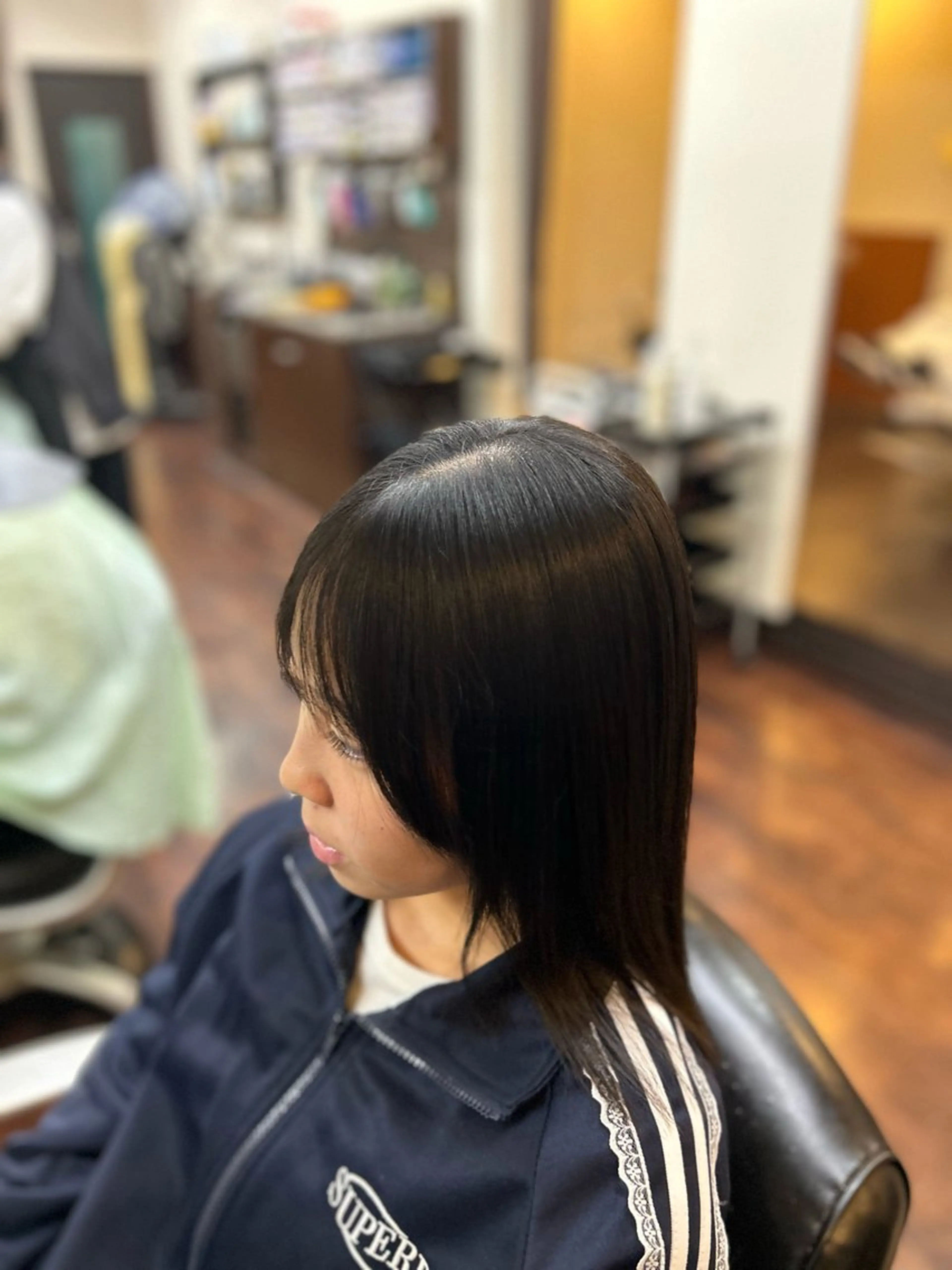 ロング 縮毛矯正 篠田 蒼のヘアスタイル
