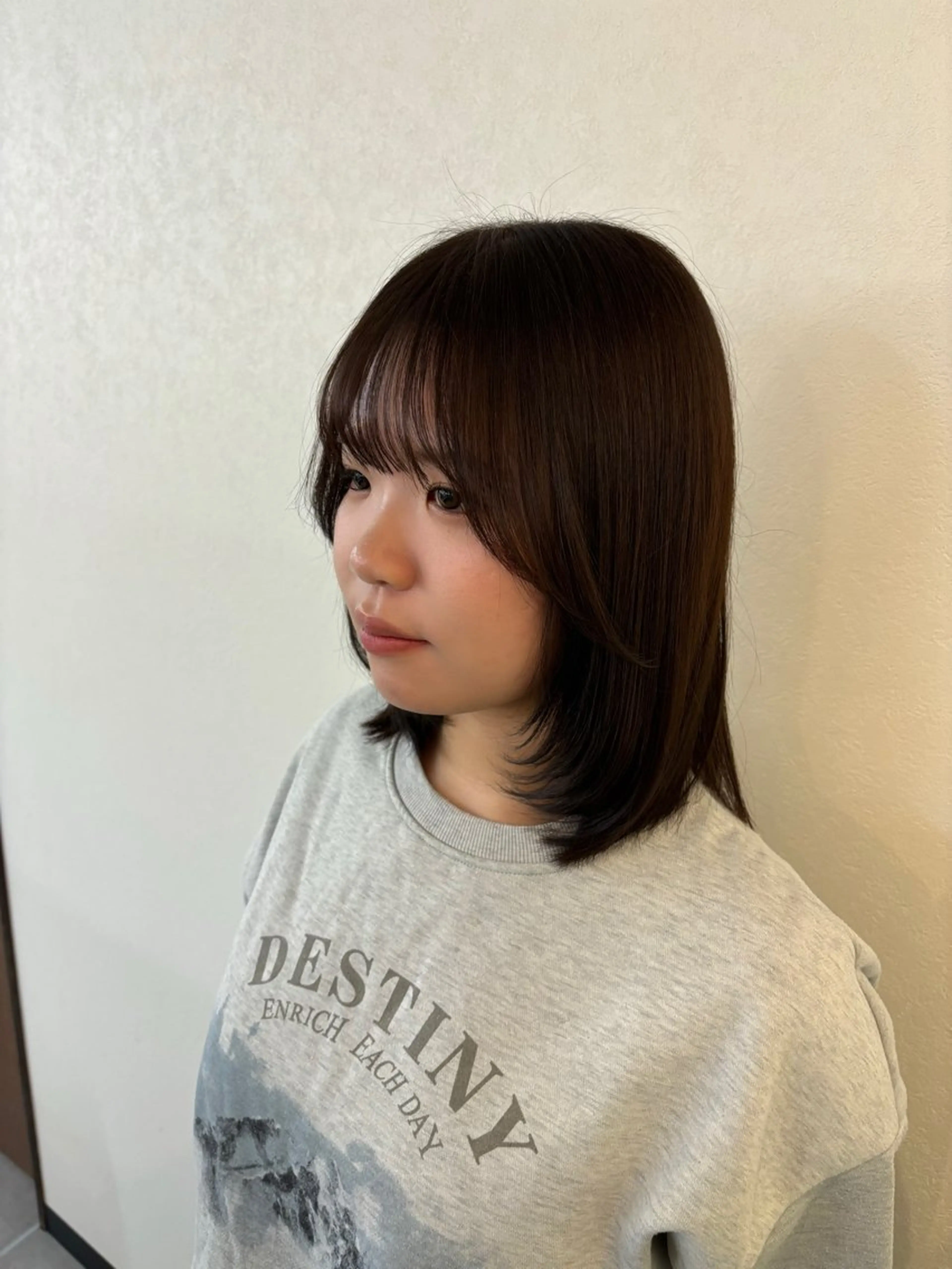 ミディアム カット ヘアカラー north east阿佐ヶ谷店所属・Rune 🫧のヘアスタイル