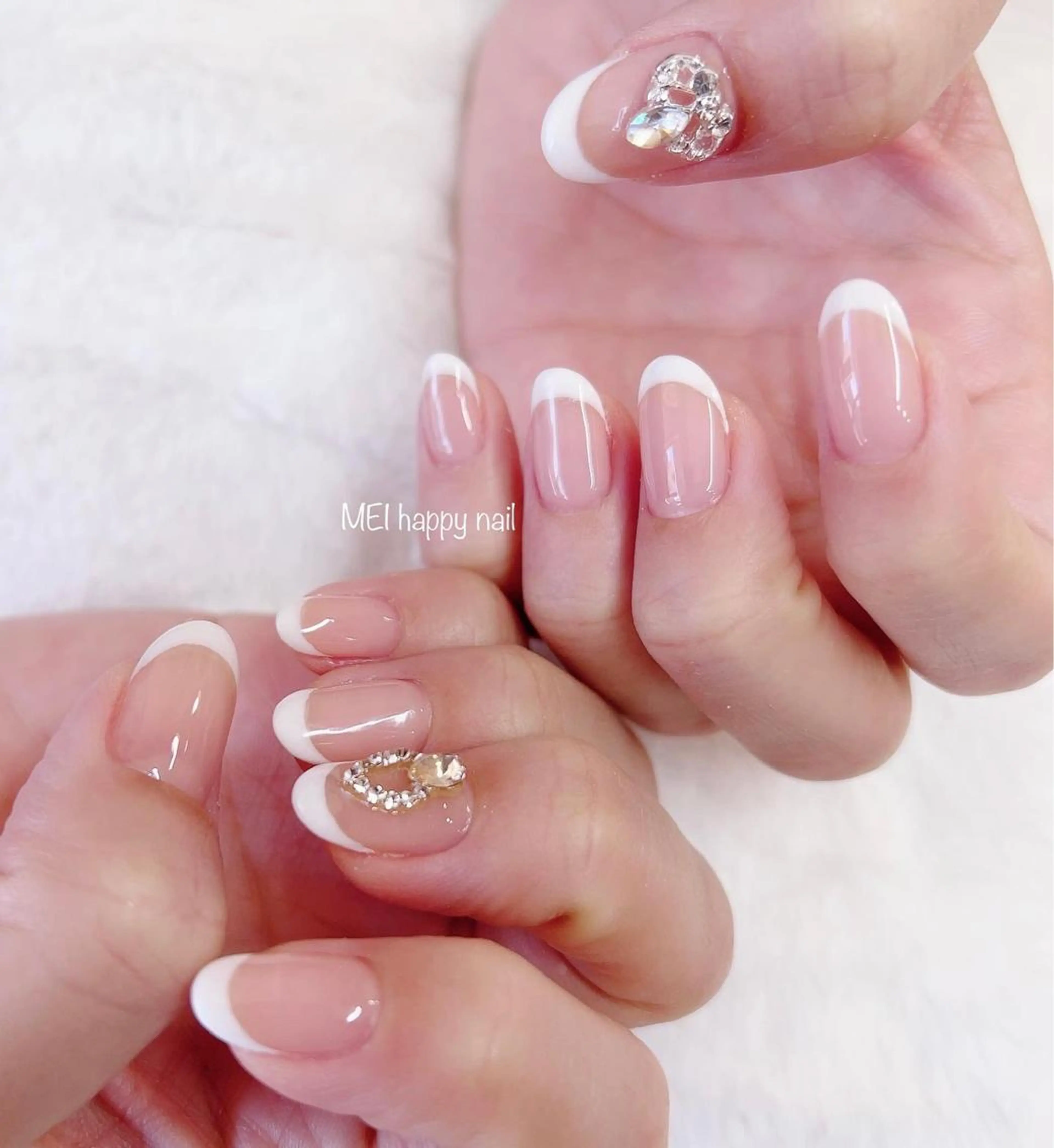 ネイル 北浦和 自爪育成ケアのネイルデザイン