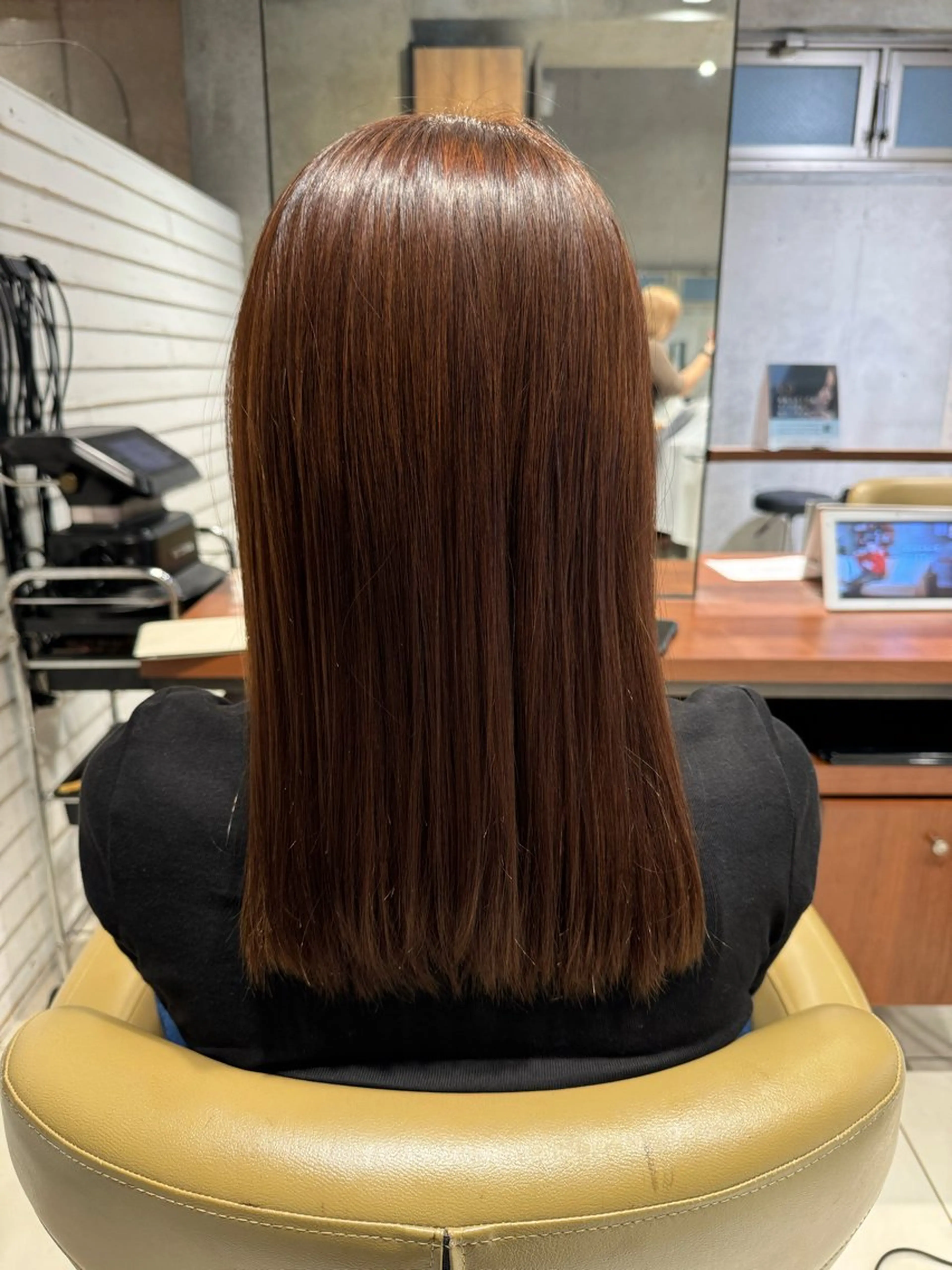 カラー ブラウンカラー マロンブラウン ヘアカラー トリートメント 艶カラー 梨菜💜のヘアスタイル