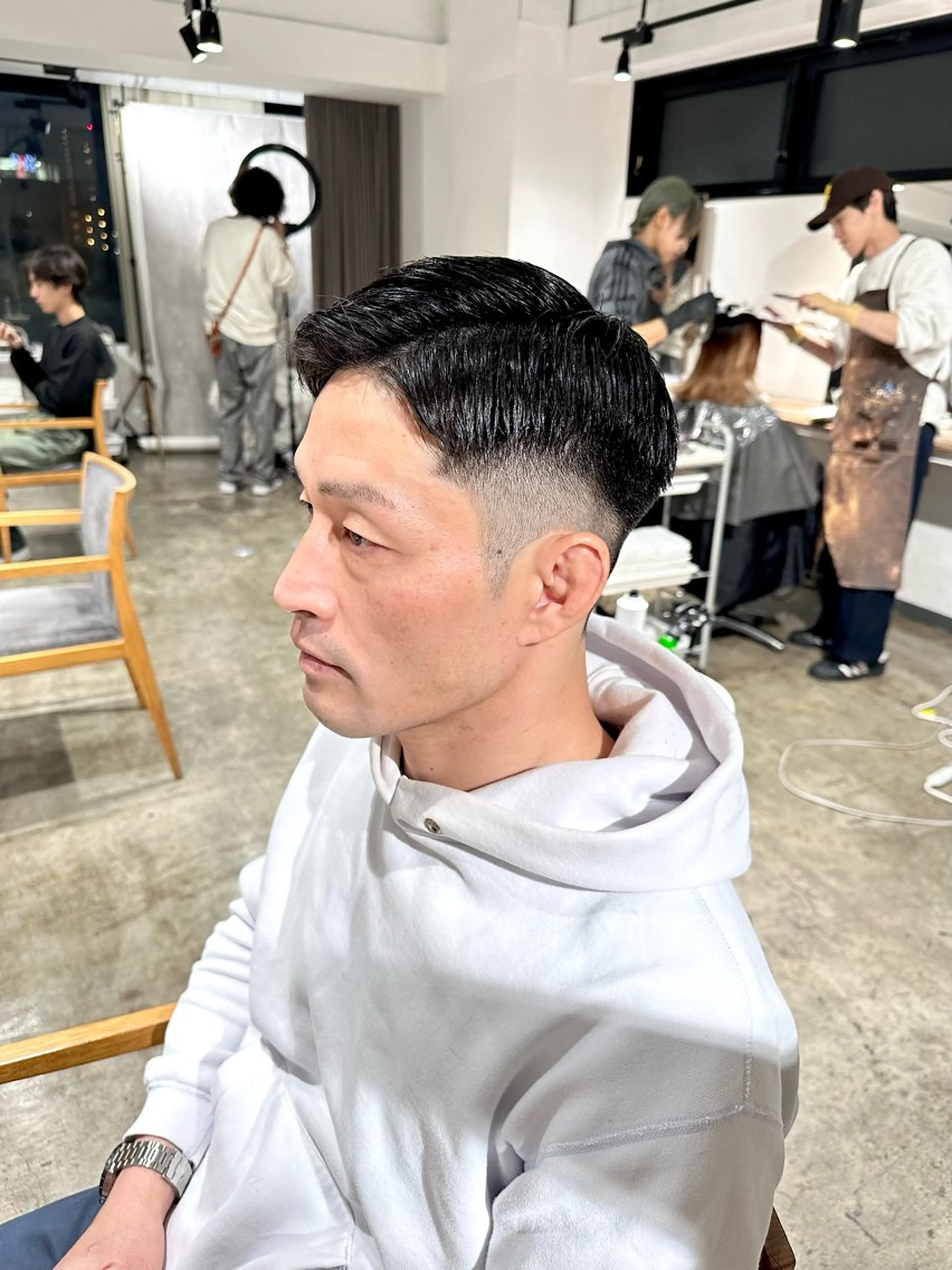 メンズ フェードカット 七三 カット 骨格補正施術/メンズ 専門美容師/YUYAのヘアスタイル