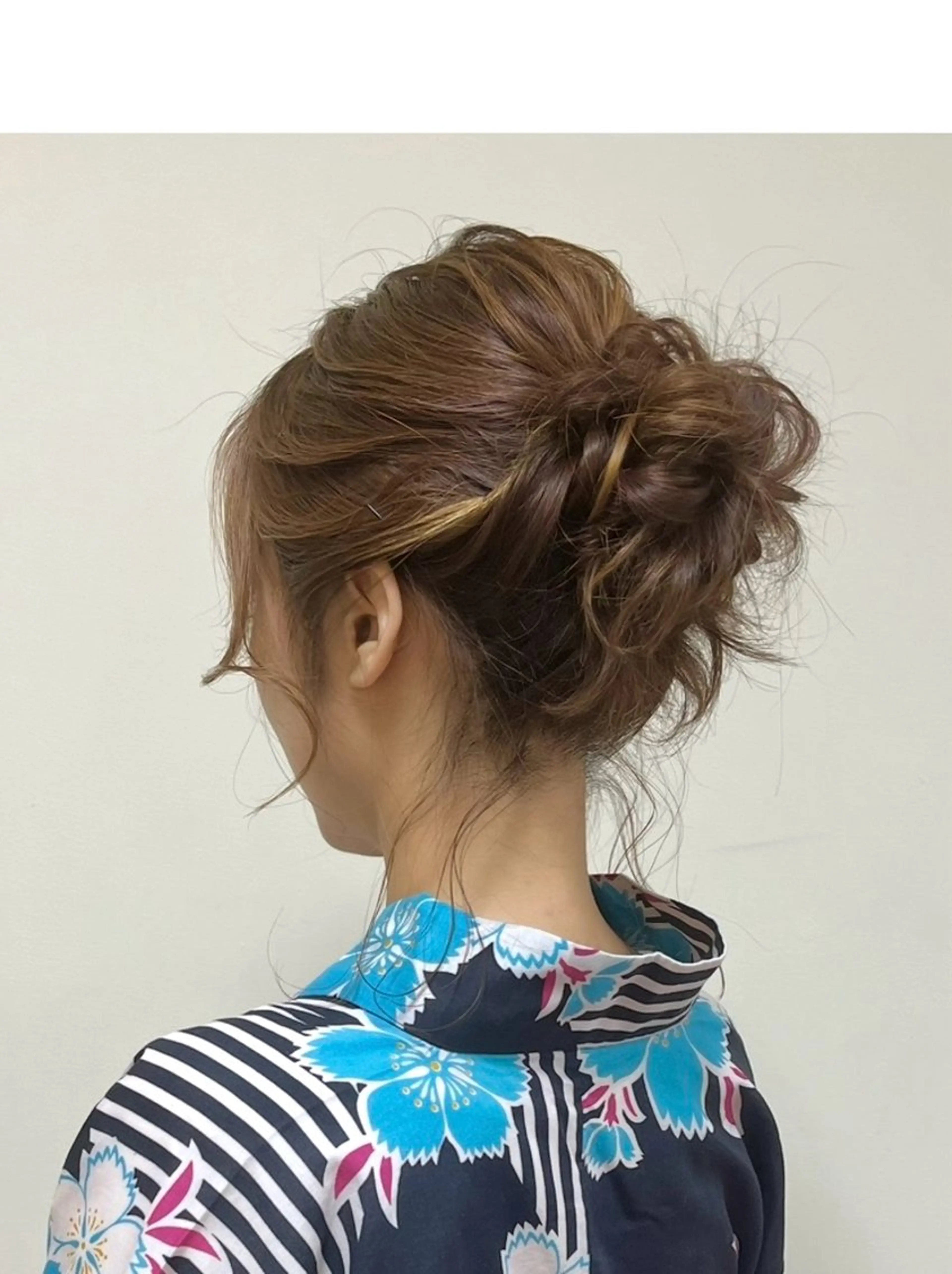 浴衣ヘアセットの写真