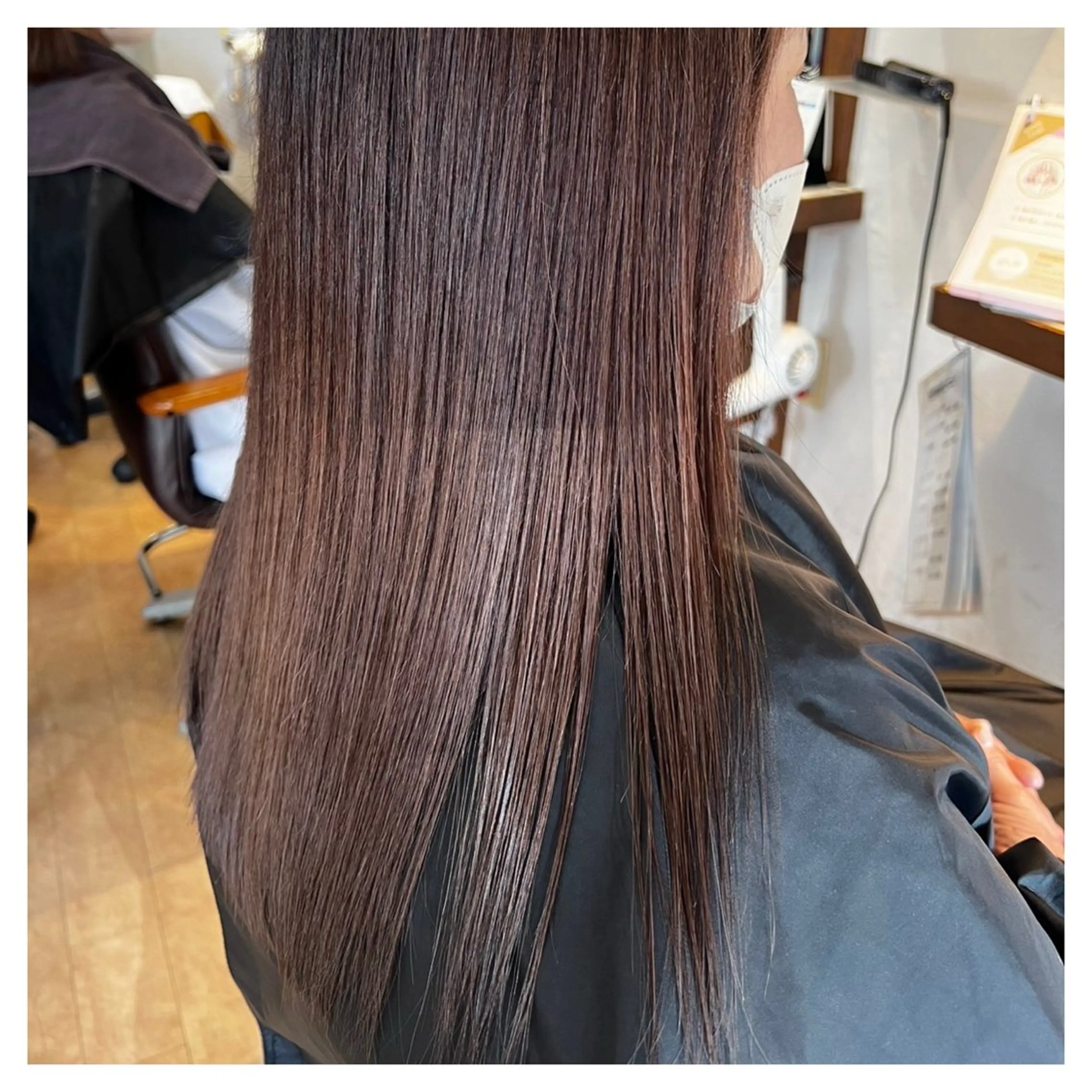 【🌸OPEN記念価格🌸】カット+ツヤ髪縮毛矯正＋メテオトリートメント🦩🩵の写真