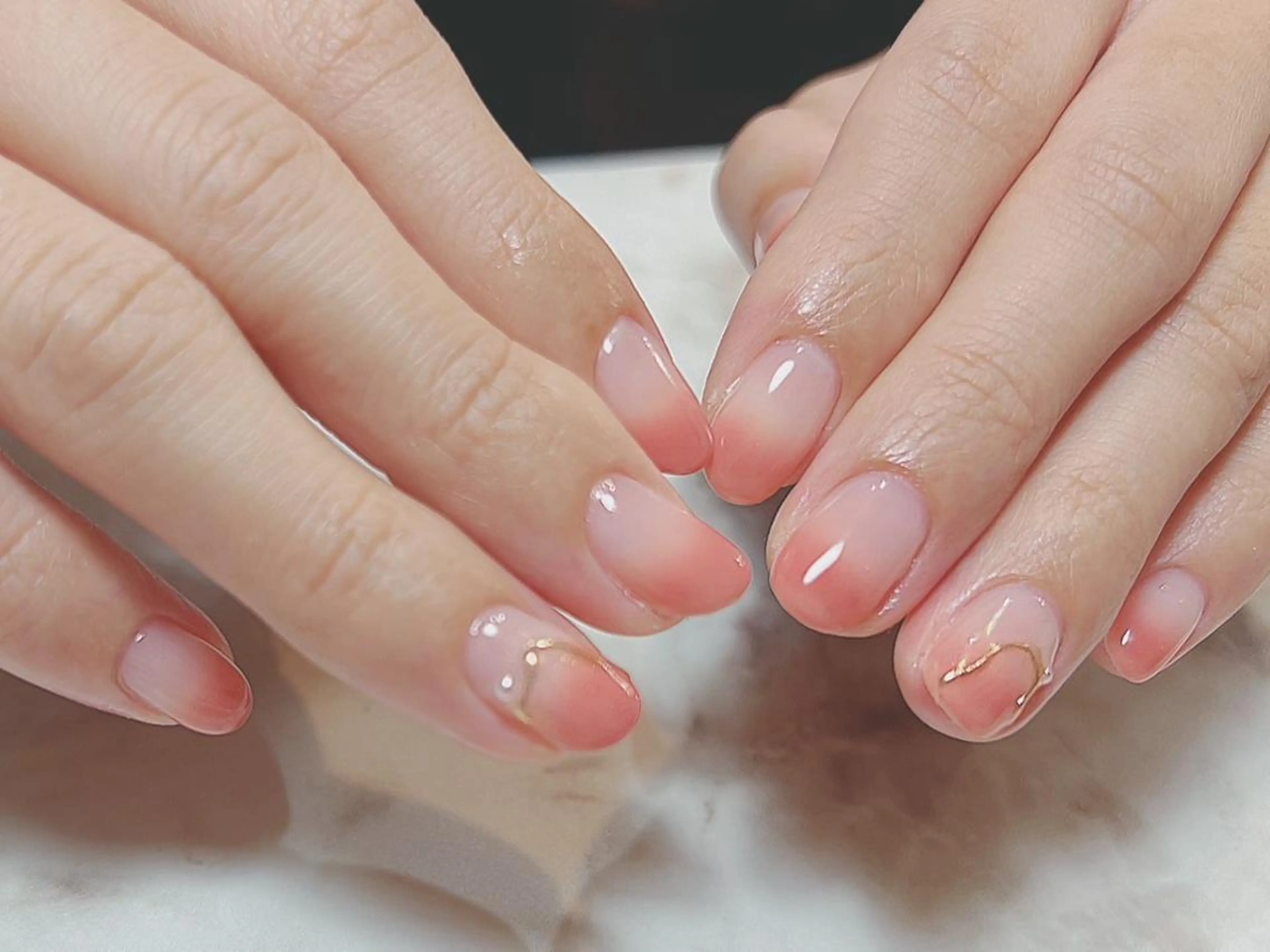 ネイル アートネイル ジェルネイル ニュアンスネイル パラジェル Nailist Honamiのネイルデザイン