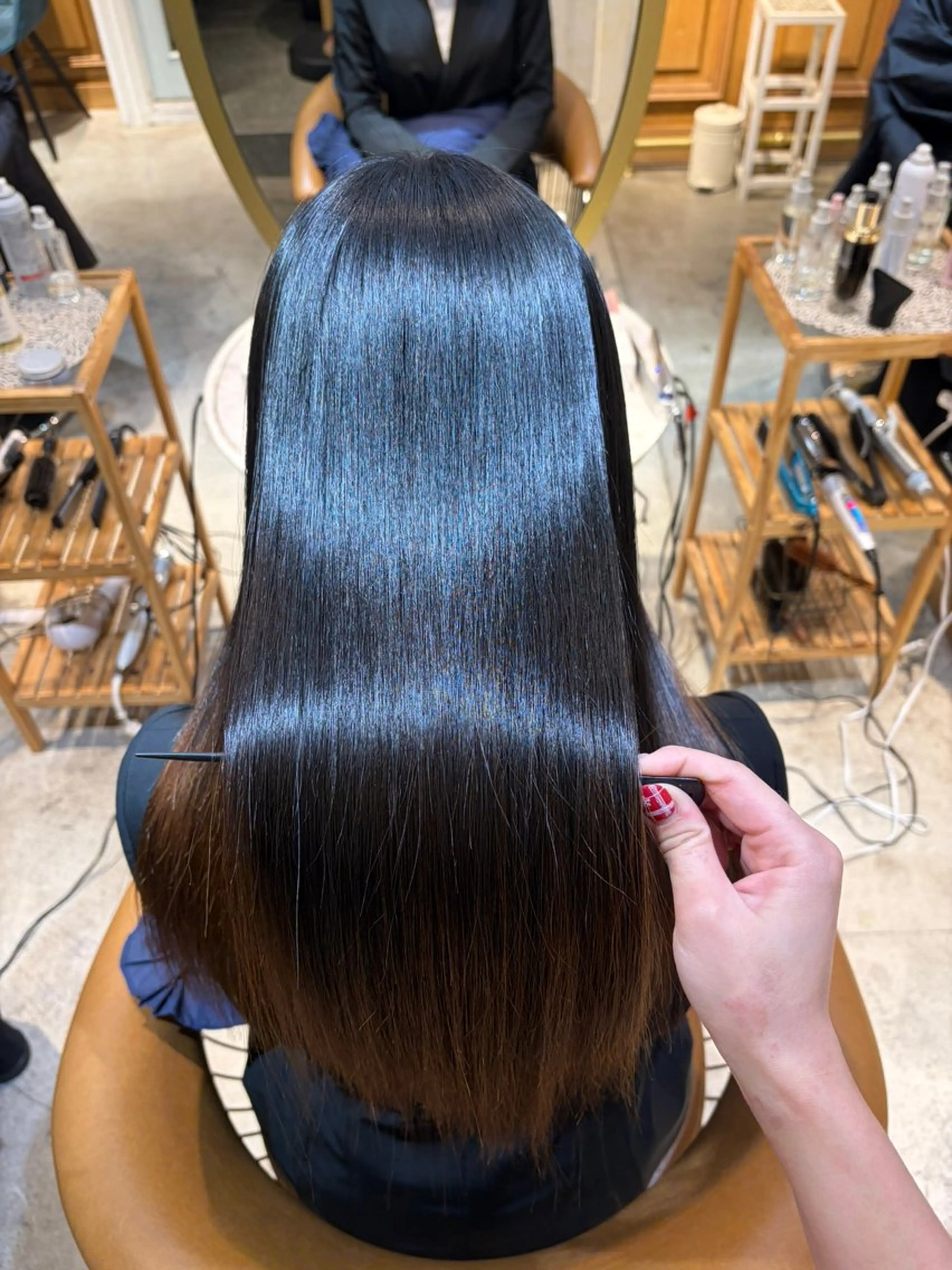 ロング 髪質改善 縮毛矯正 カット ヘアカラー トリートメント ヘアセット 髪質改善/ボブ /韓国/erikoのヘアスタイル