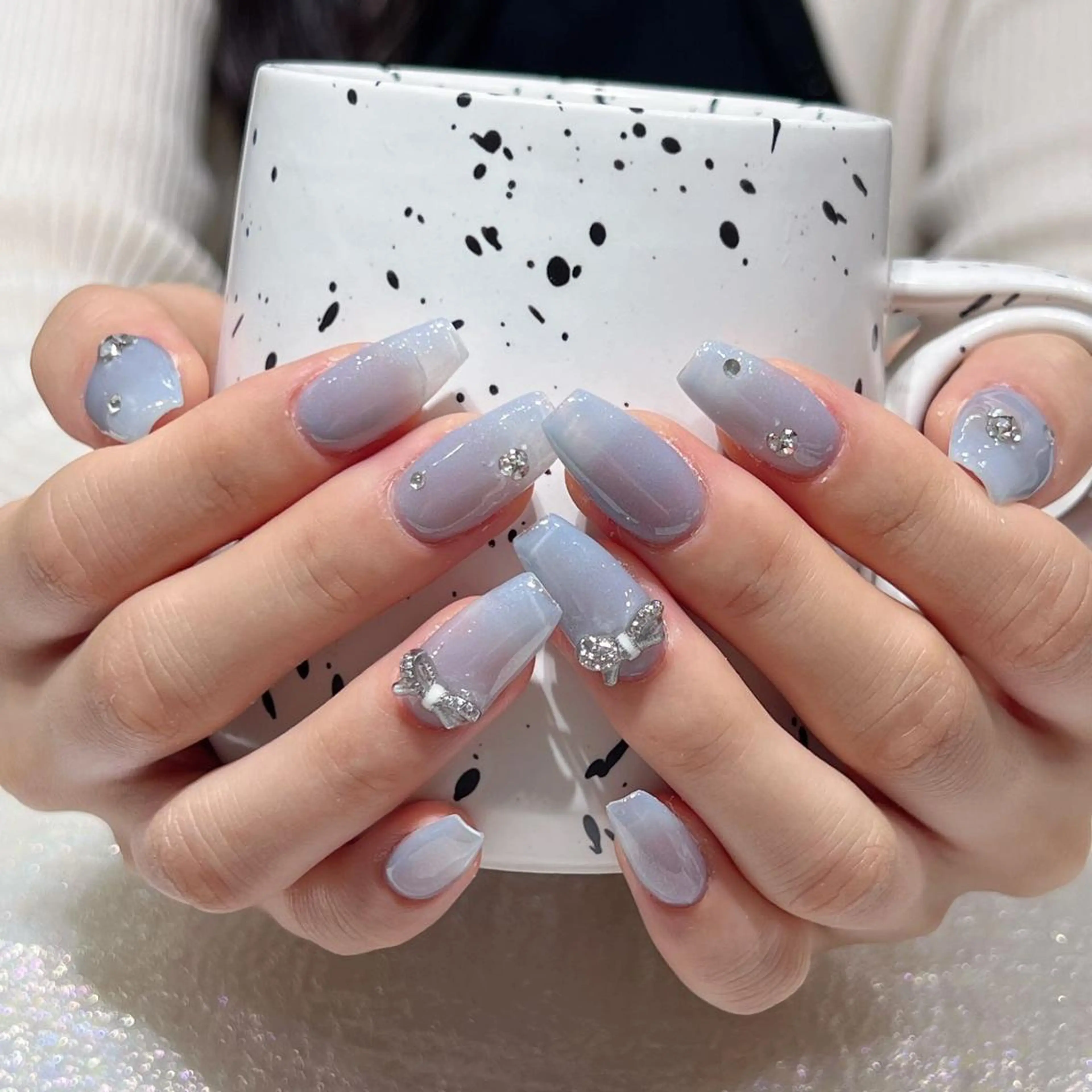 ネイル 長さ出し ネイルチップ Queens マオのネイルデザイン