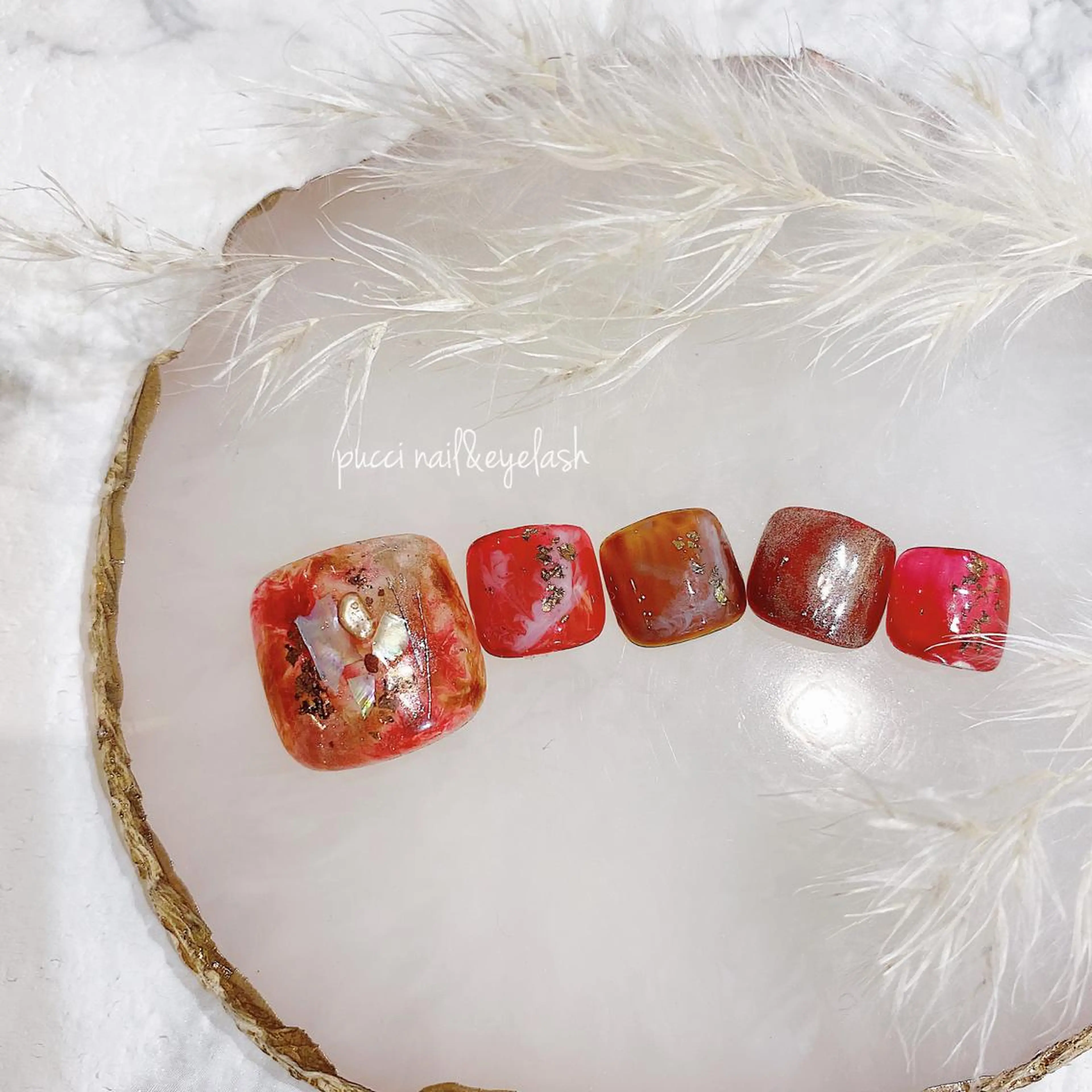 ネイル フットネイル kurogi nanakaのネイルデザイン