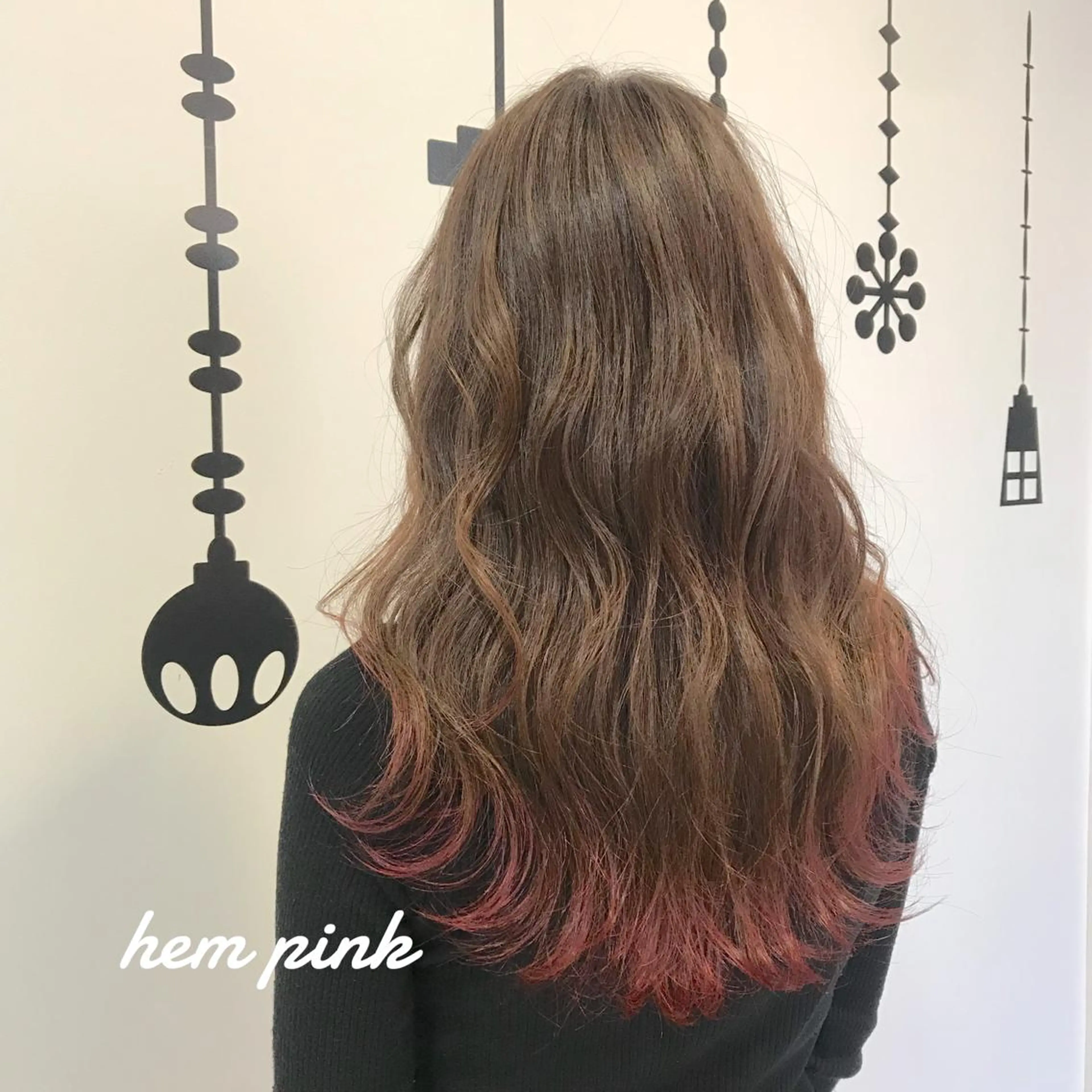 ロング カラー ピンクカラー 村井 香怜のマツエク・マツパデザイン