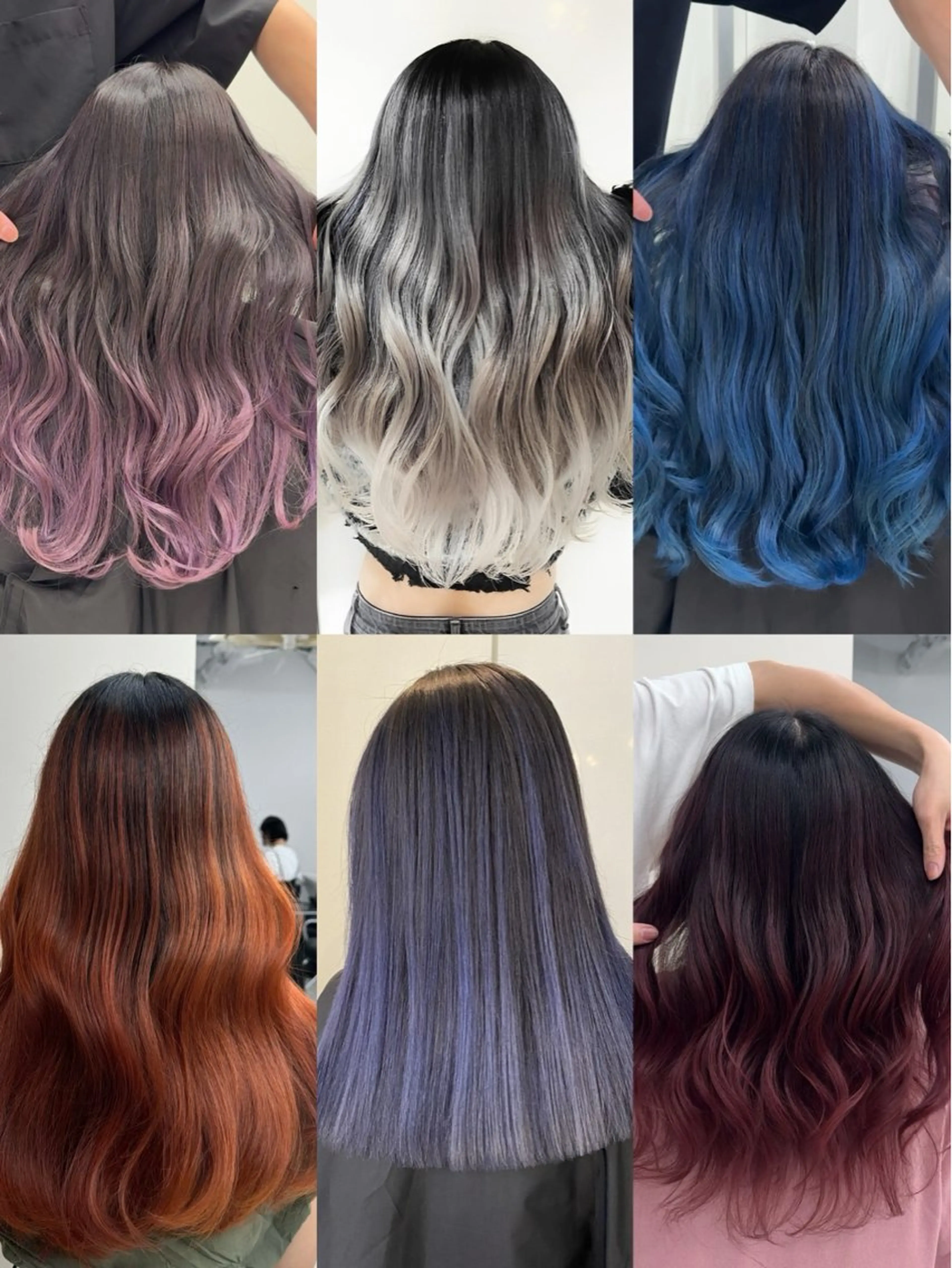 ロング カラー バレイヤージュ ブリーチ ケアブリーチ ダブルカラー グラデーションカラー Rikuto/原宿 /グラデーションのヘアスタイル