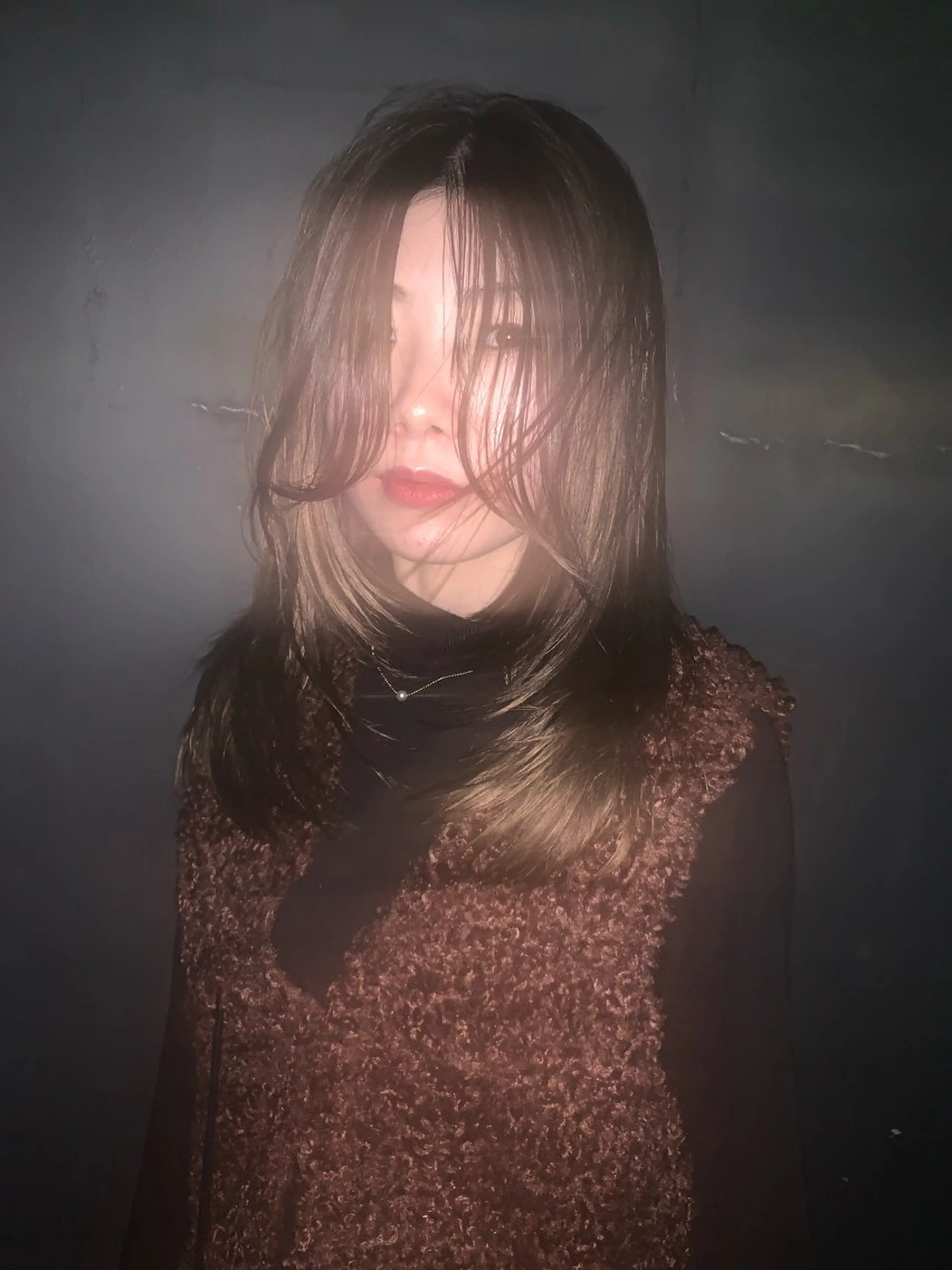 セミロング カラー 髪質改善 トリートメント カット ヘアカラー トリートメント THE./ブリーチ 透感カラー/髪質改善のヘアスタイル