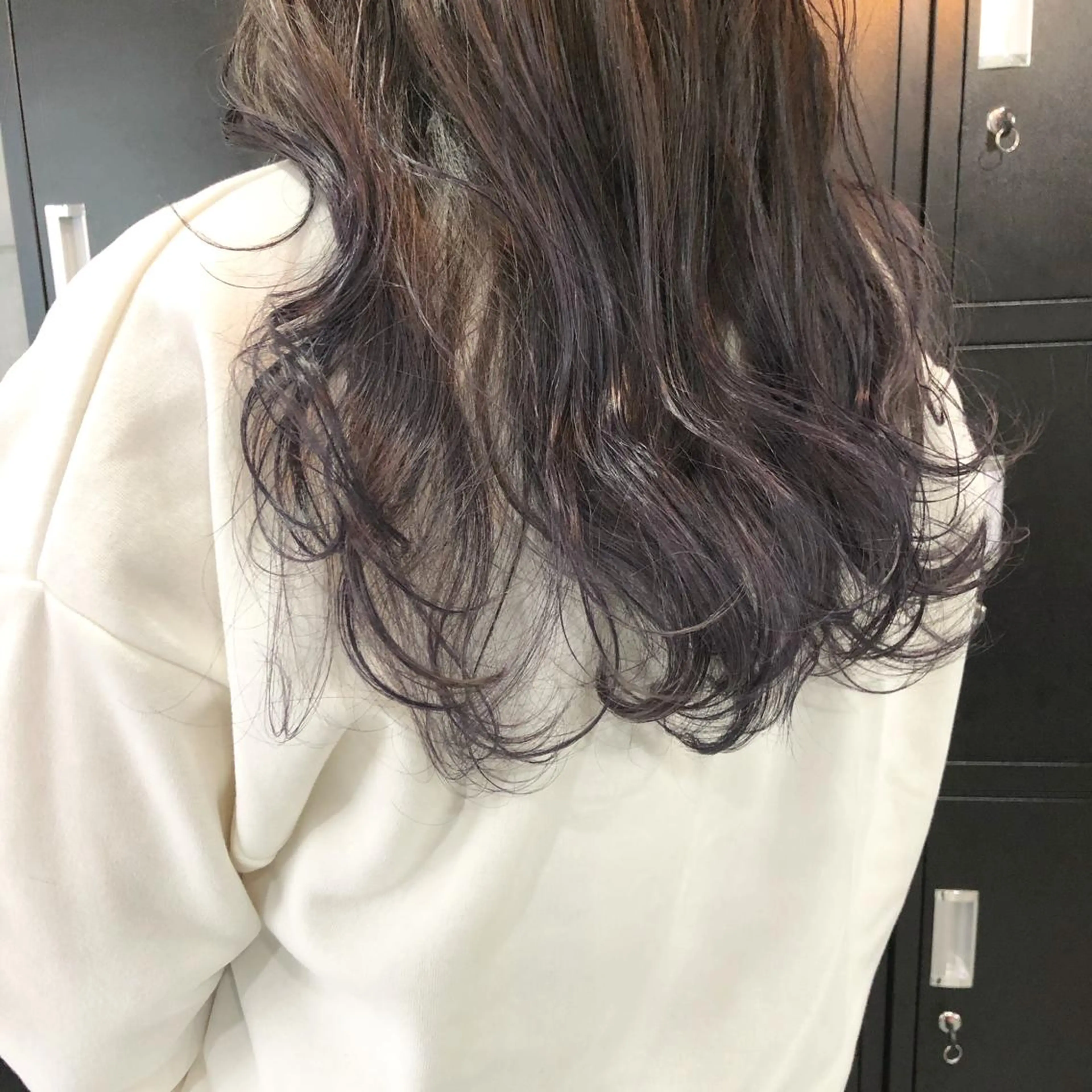 ミディアム カラー グラデーションカラー ラベンダーカラー 艶髪育成サロン 京橋　shinのヘアスタイル