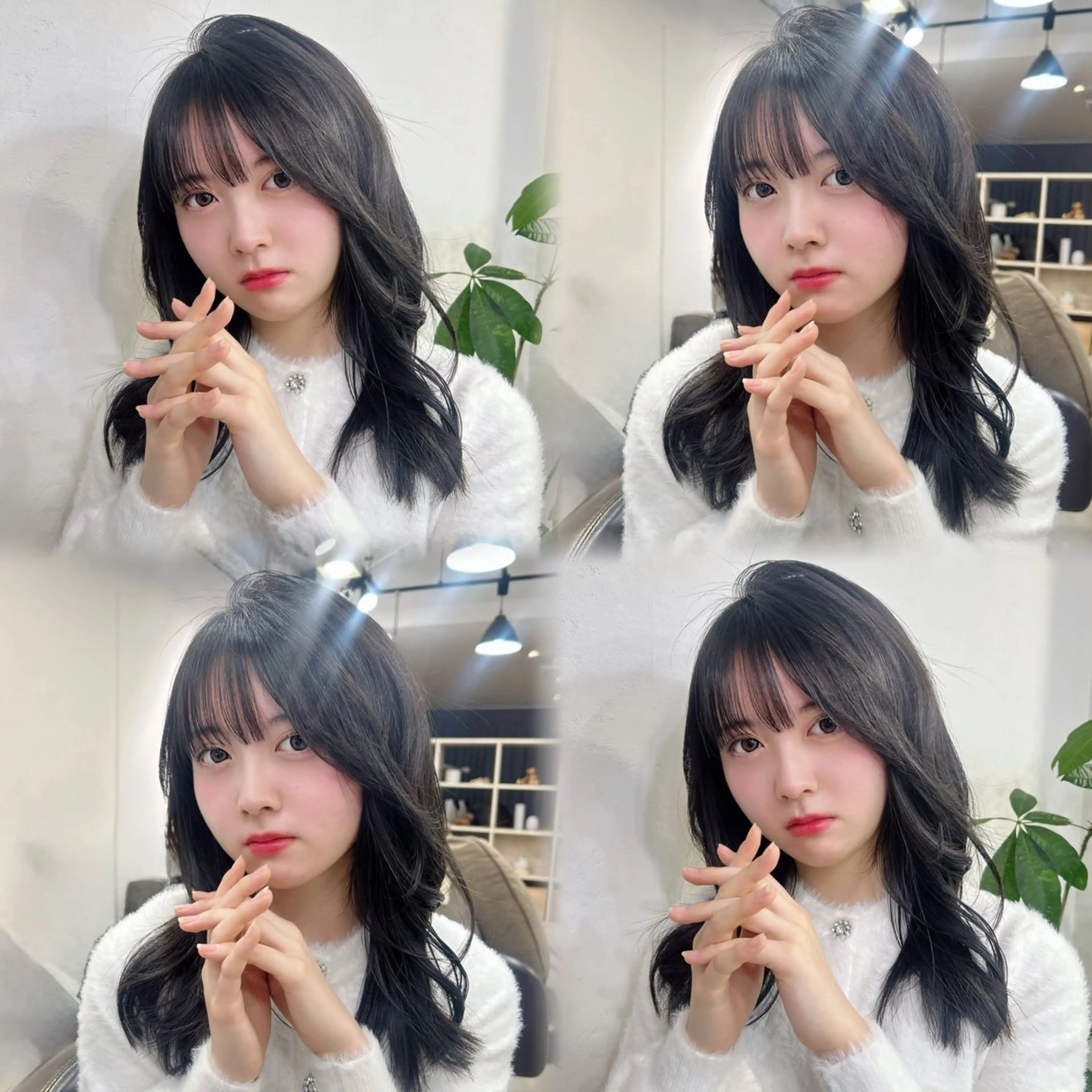 セミロング カット ヘアカラー トリートメント 光を纏うツヤ感ロング Natsuki🪽のヘアスタイル