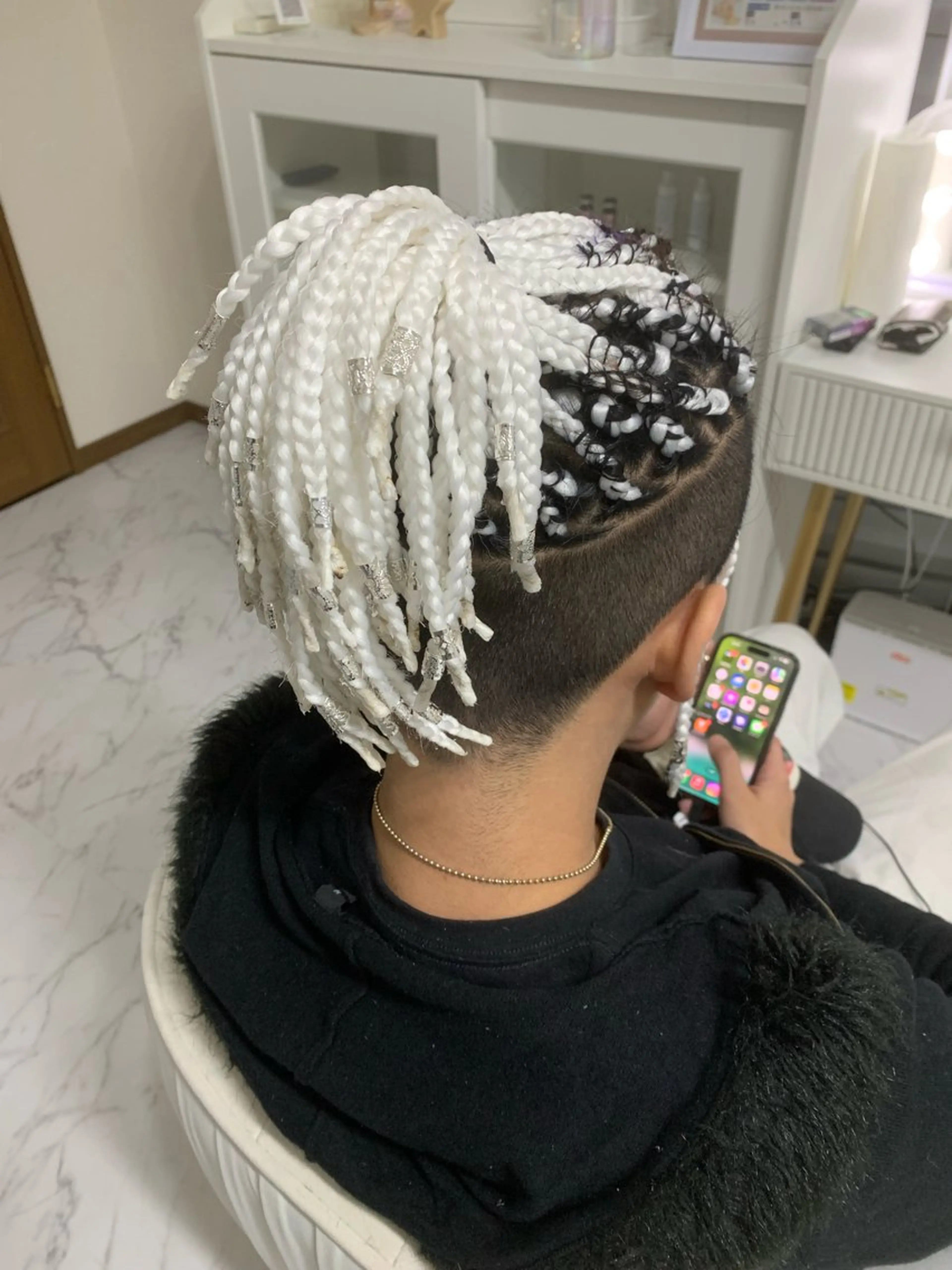 メンズ エクステ ヘアセット SPINEL Sawaのヘアスタイル