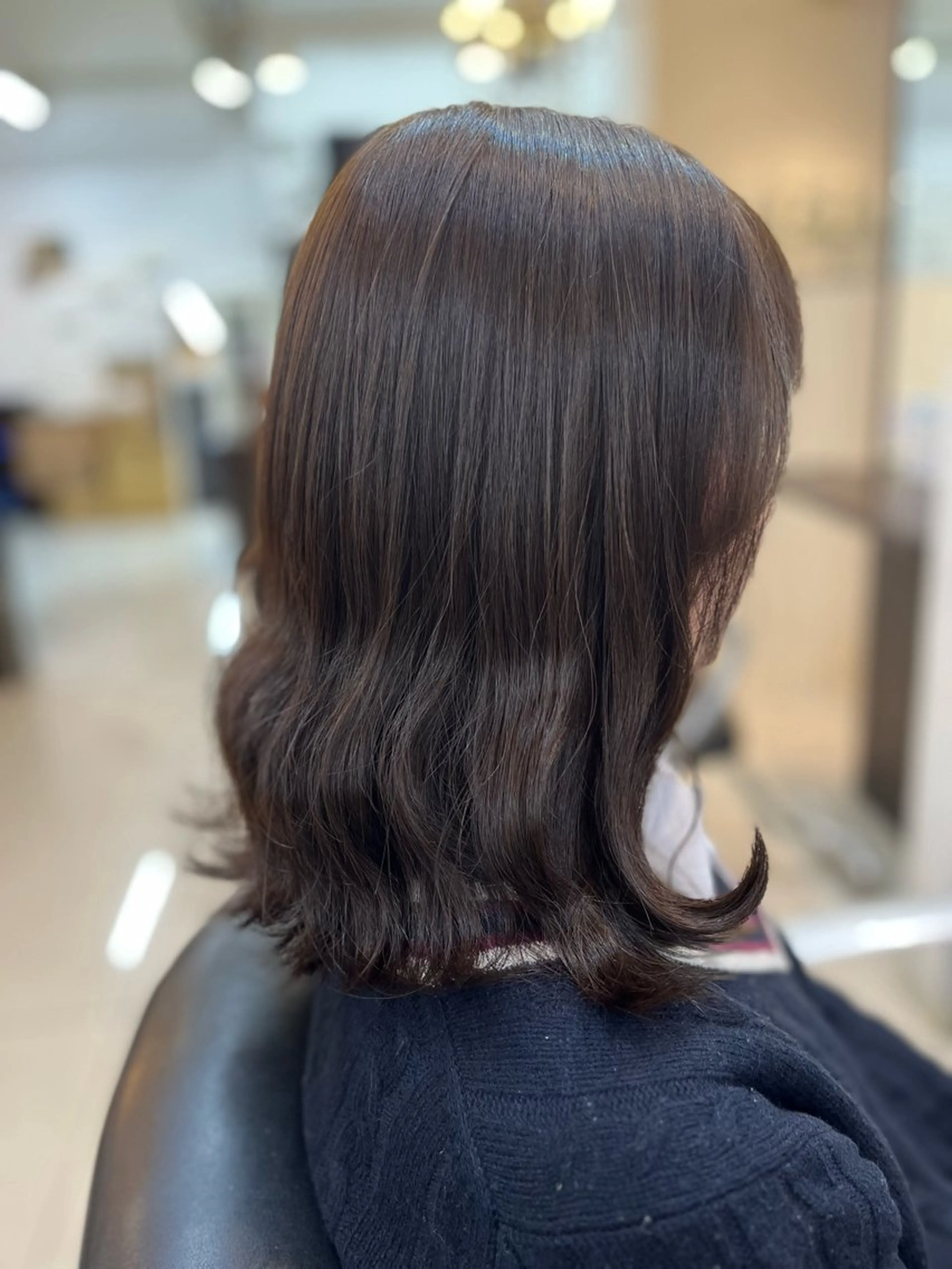 ミディアム カラー ブラウンカラー オリーブブラウン ヘアカラー STREAM HAIR所属・🍒 SANA🍒のヘアスタイル