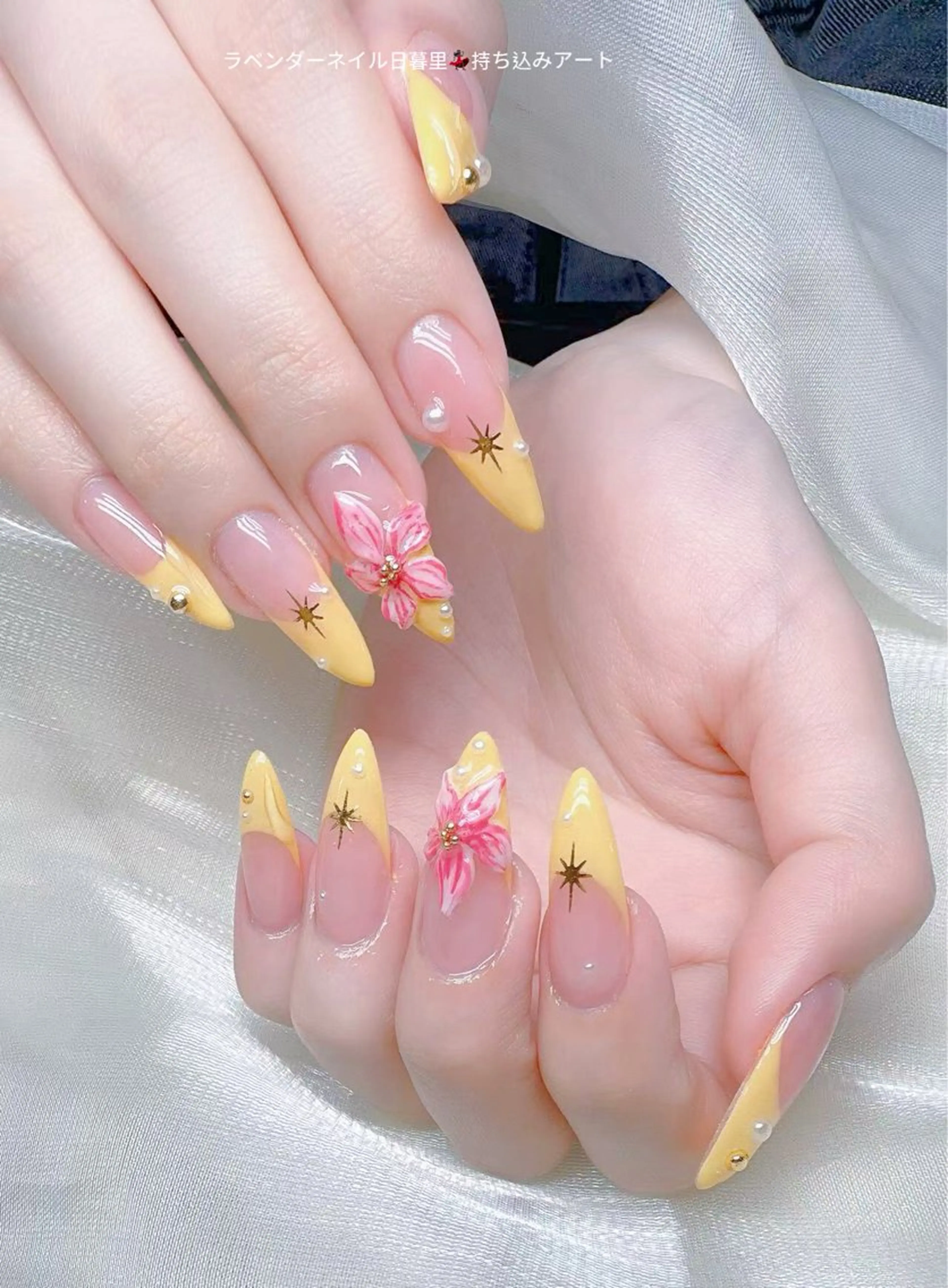 ネイル ハンドネイル ラベンダー💖日暮里 ルル💖ネイルのネイルデザイン