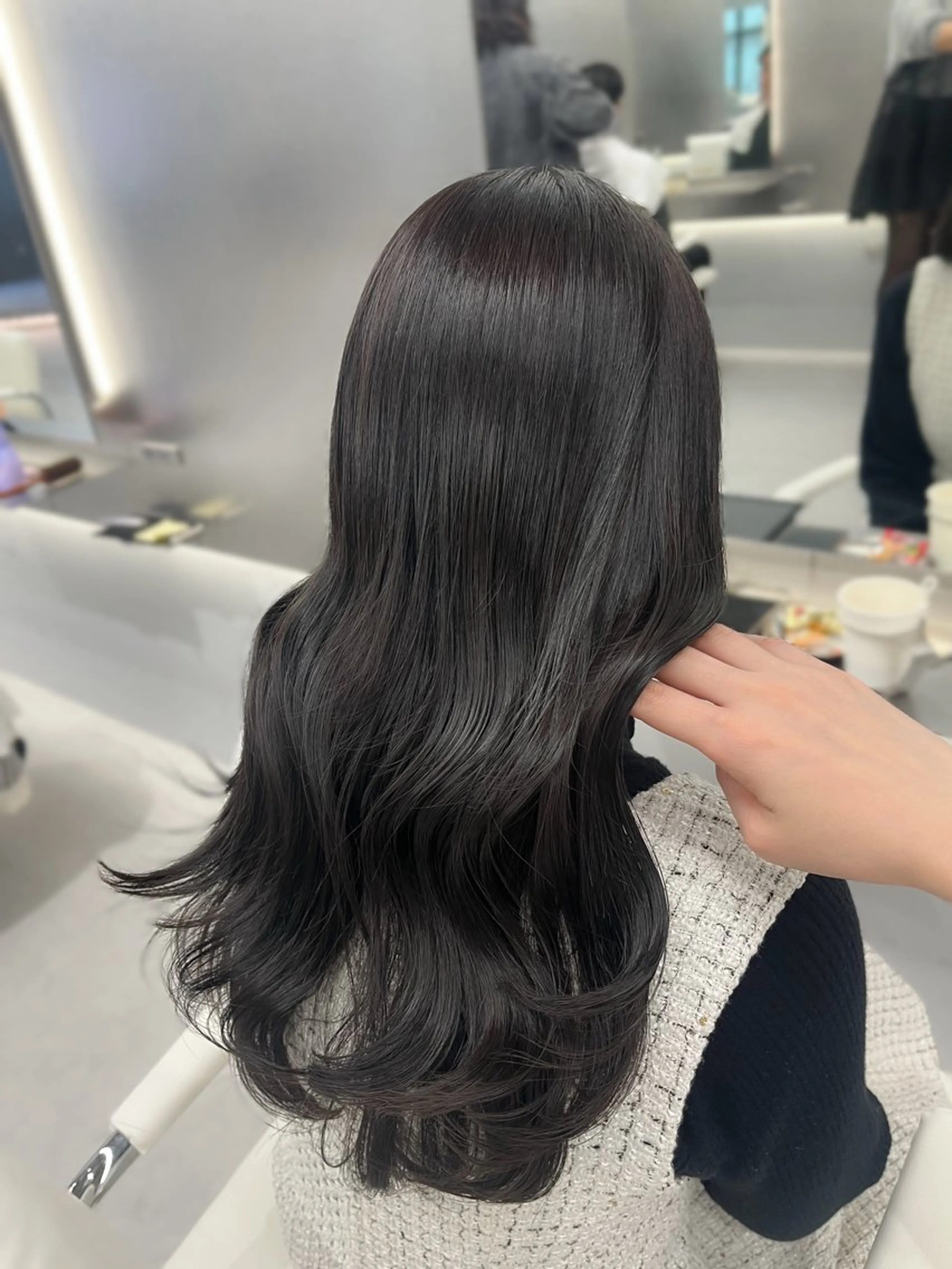 ロング カラー ブリーチ ブリーチなしカラー Lei miu所属・ユウカ 千葉駅 @lei_yuukaのヘアスタイル