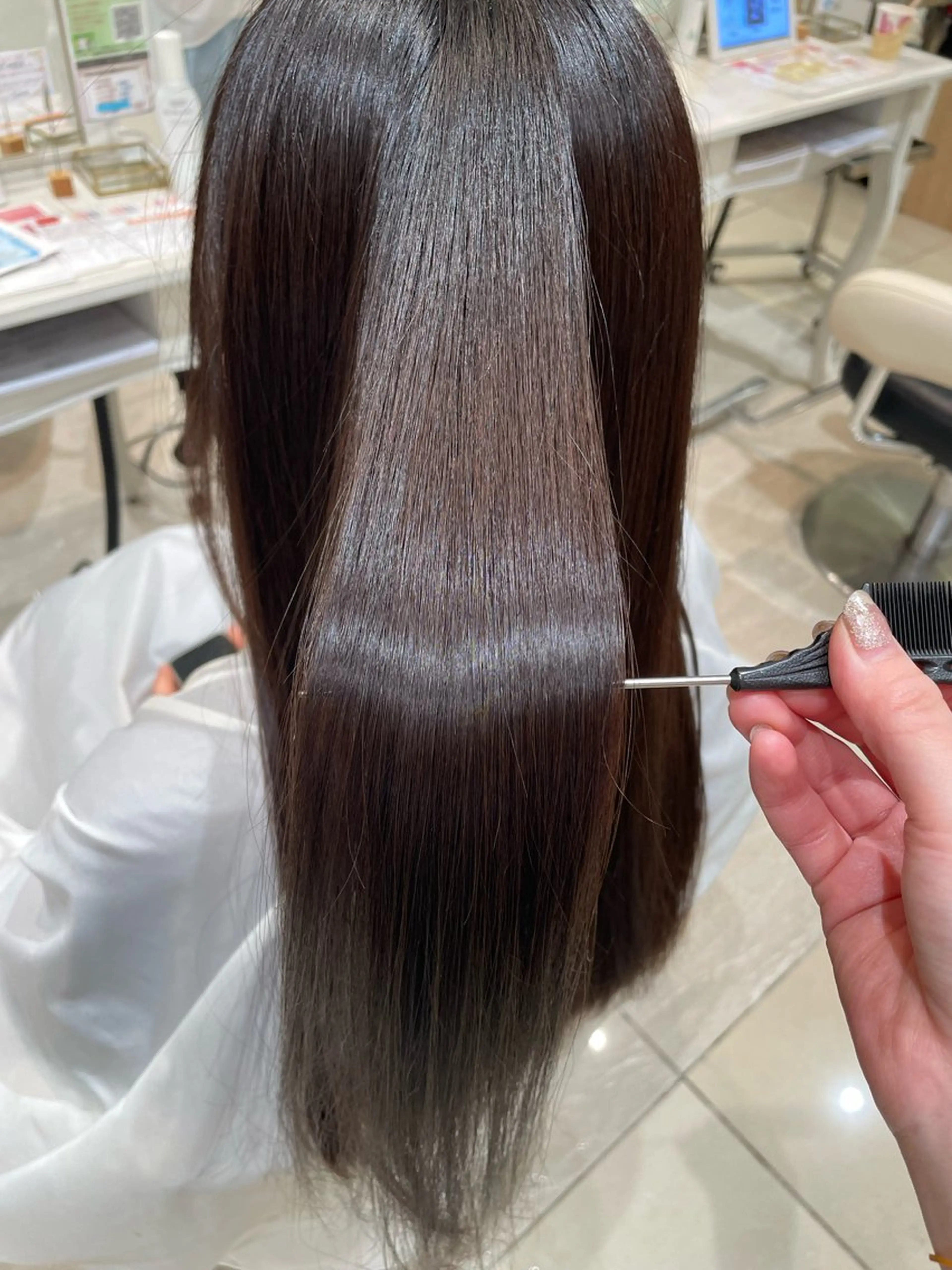 ロング カット トリートメント レイヤー×ハイライト 🌷RINA🌷のヘアスタイル