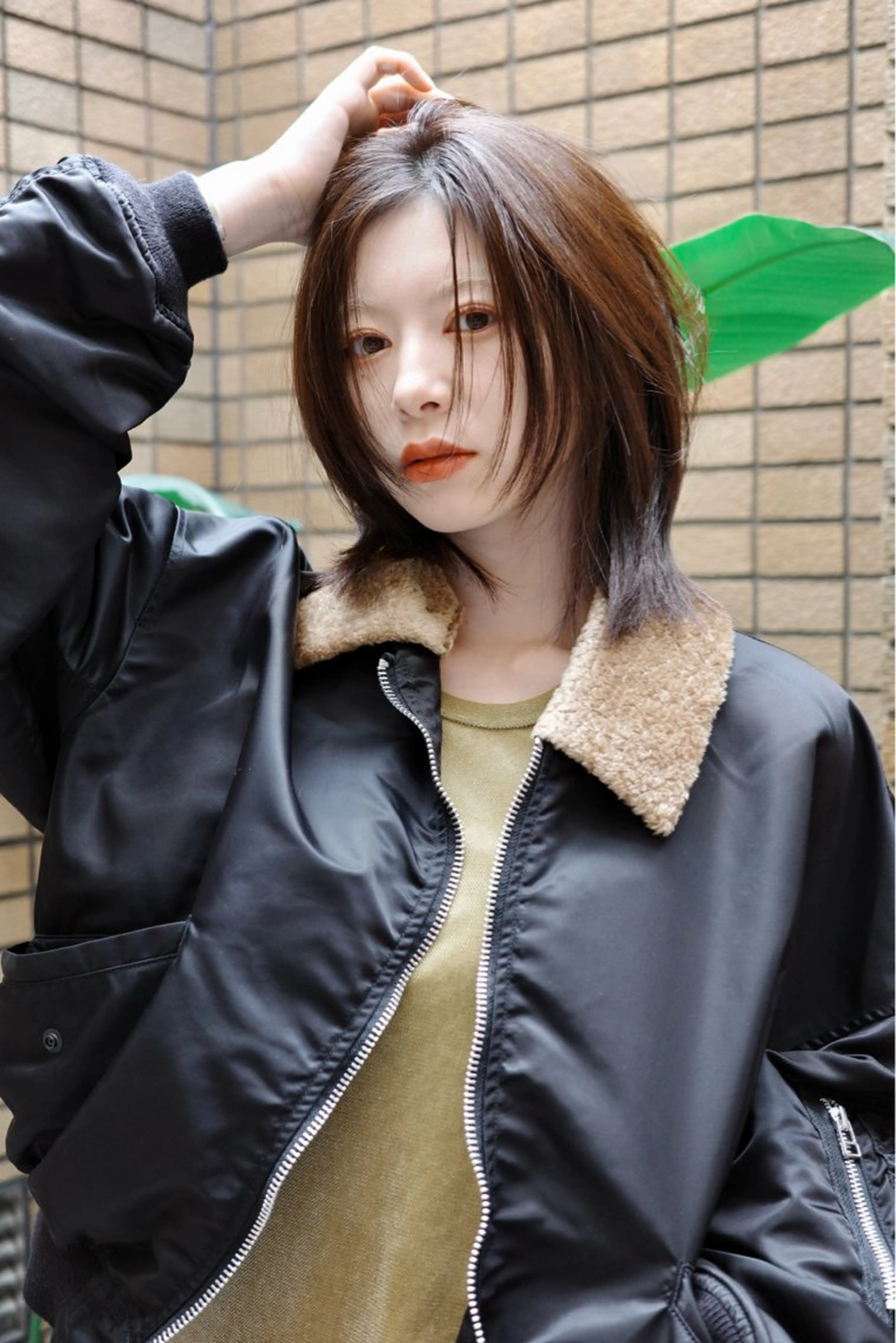 ミディアム HEIMER ミカド　サトル△のヘアスタイル