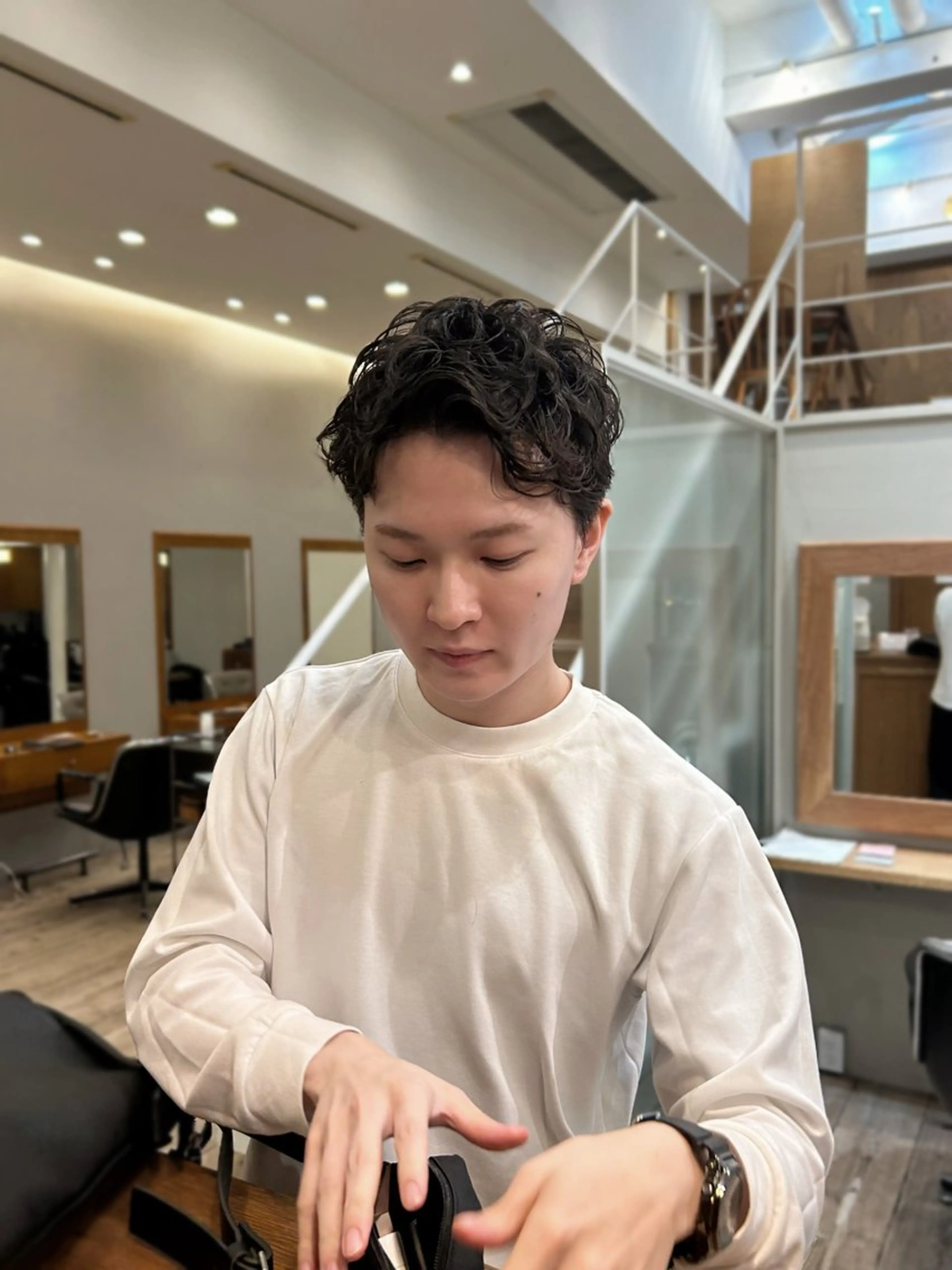 ショート メンズ メンズパーマ メンズショート 刈り上げ ショートヘア tete nico所属・似合わせ/ヘアカラー nanami🌸のヘアスタイル