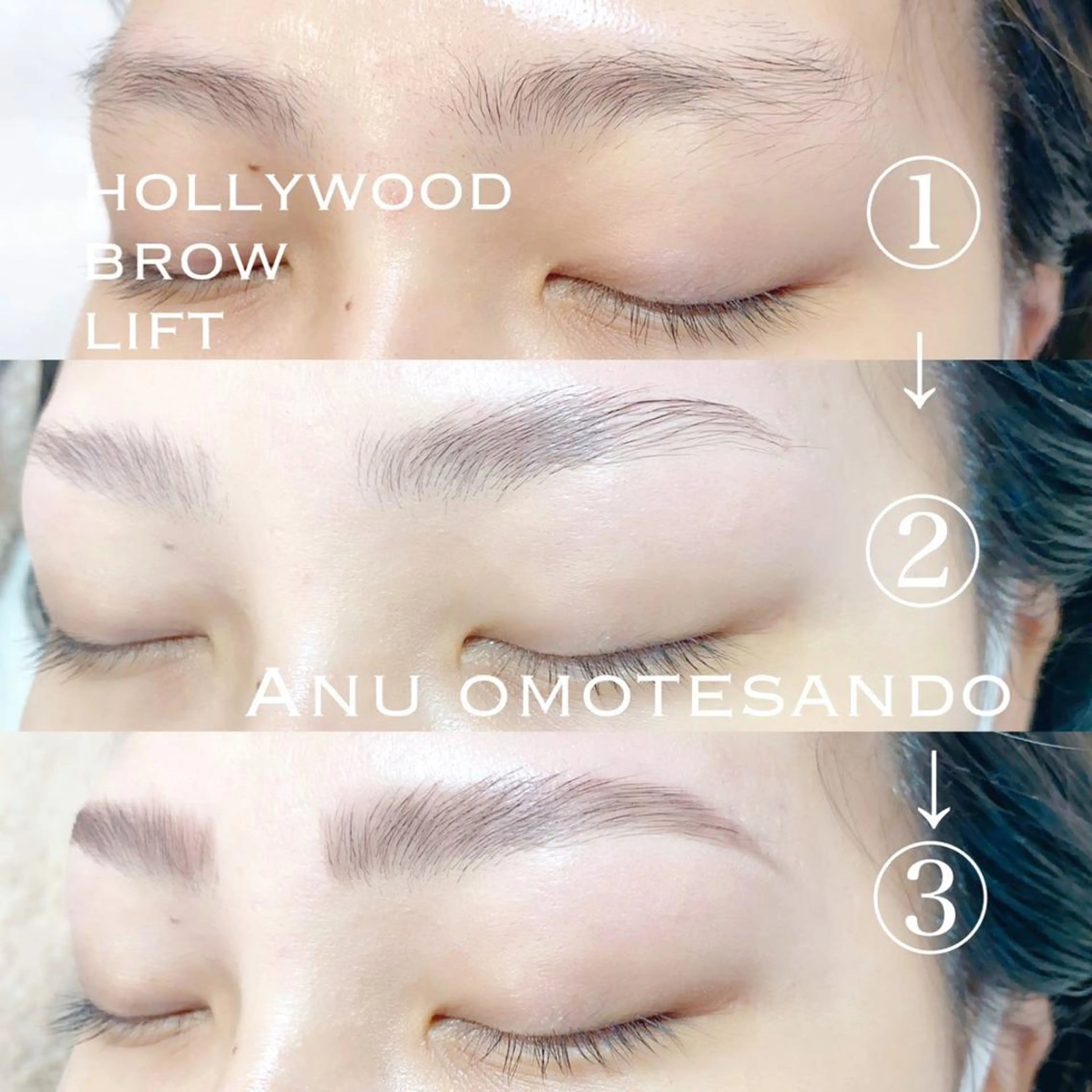 マツエク・マツパ アイブロウ 眉カラー ハリウッドブロウリフト 眉毛ワックス脱毛 ナチュラル アニュ表参道💎 Aiのマツエク・マツパデザイン