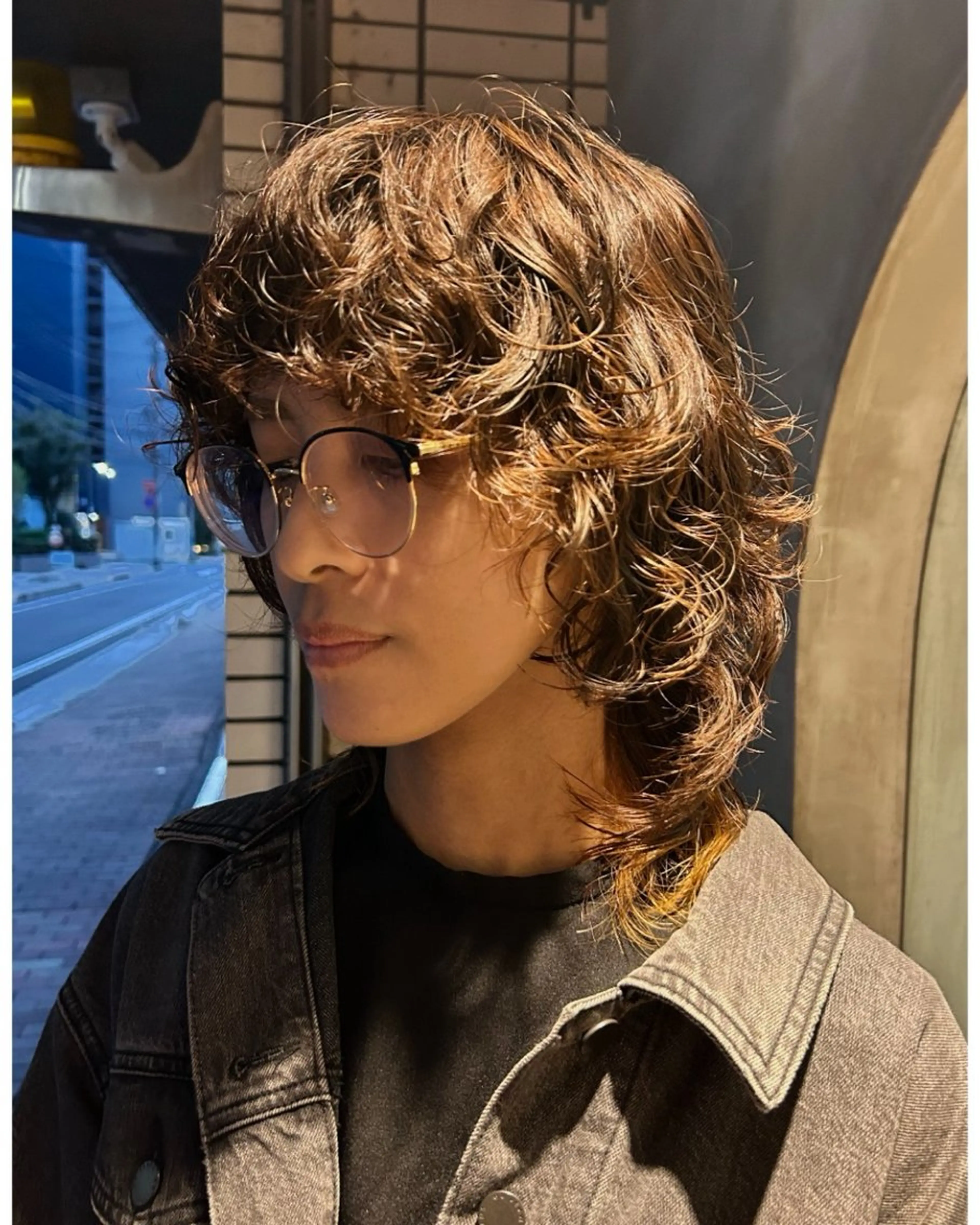 ミディアム パーマ デザインカット/ パーマ/nanaのヘアスタイル