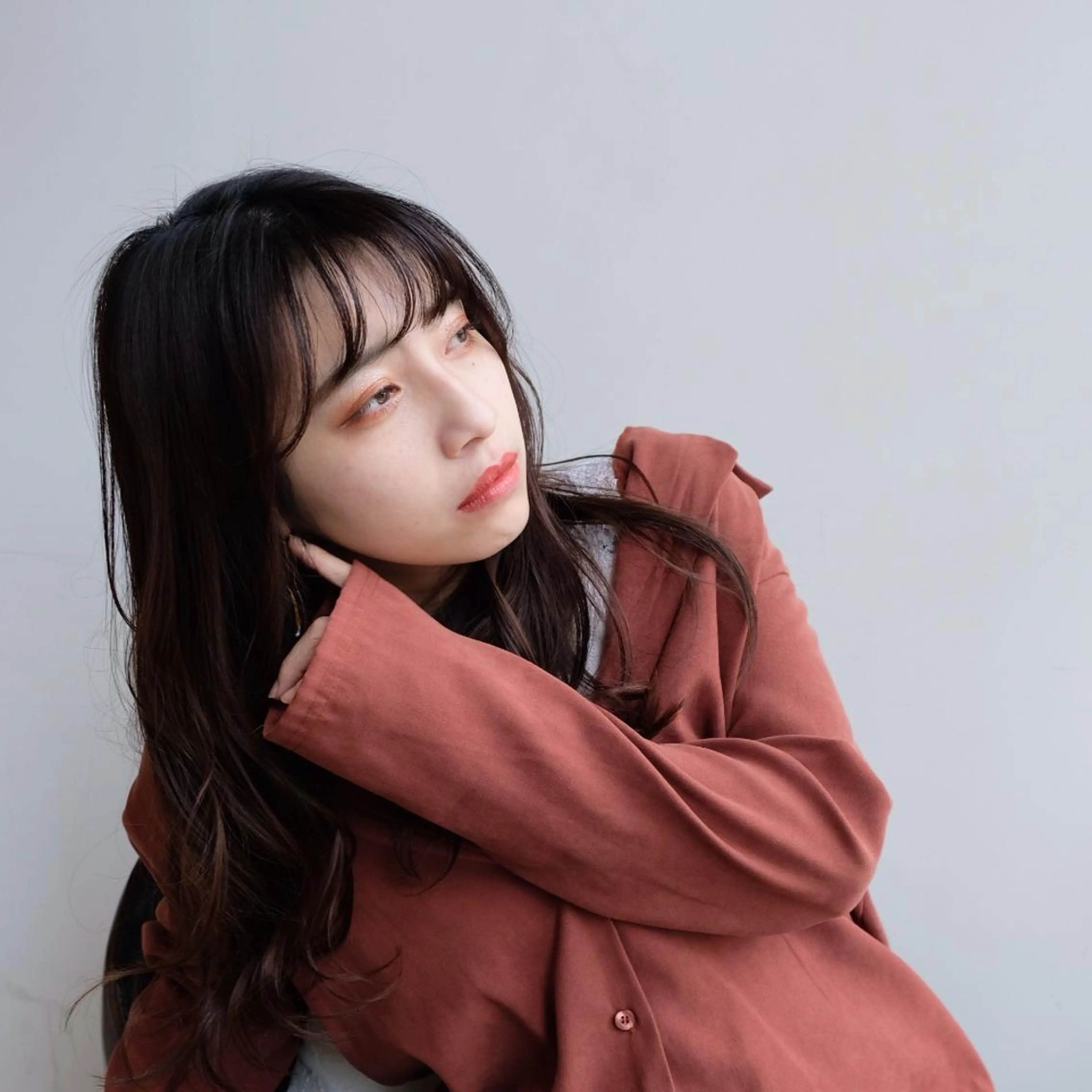 ロング カラー パーマ シースルーバング 大人可愛いHair ❤︎Ayakoのヘアスタイル