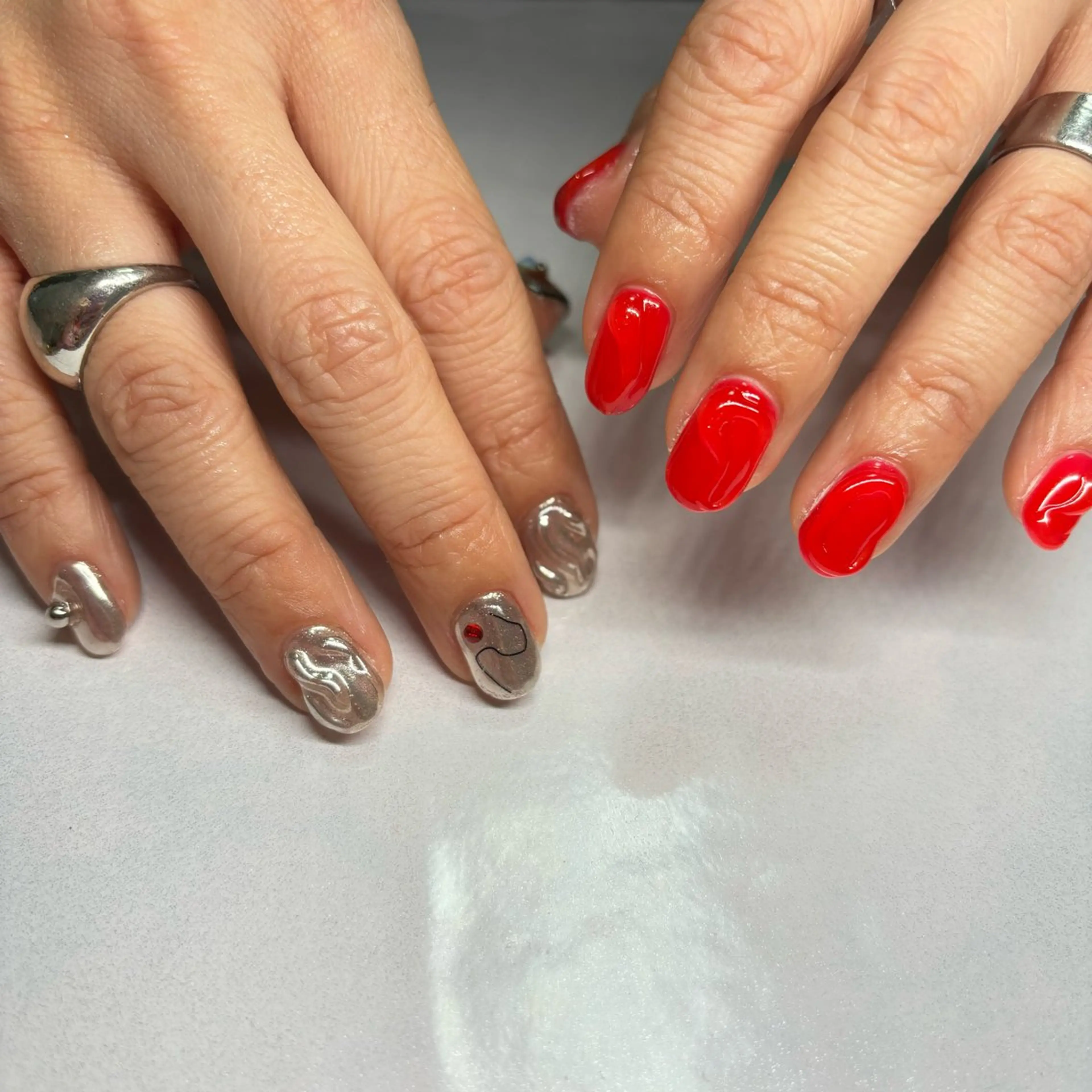 ネイル フットネイル RE💟N.NAIL ラテン系お姉さんのネイルデザイン