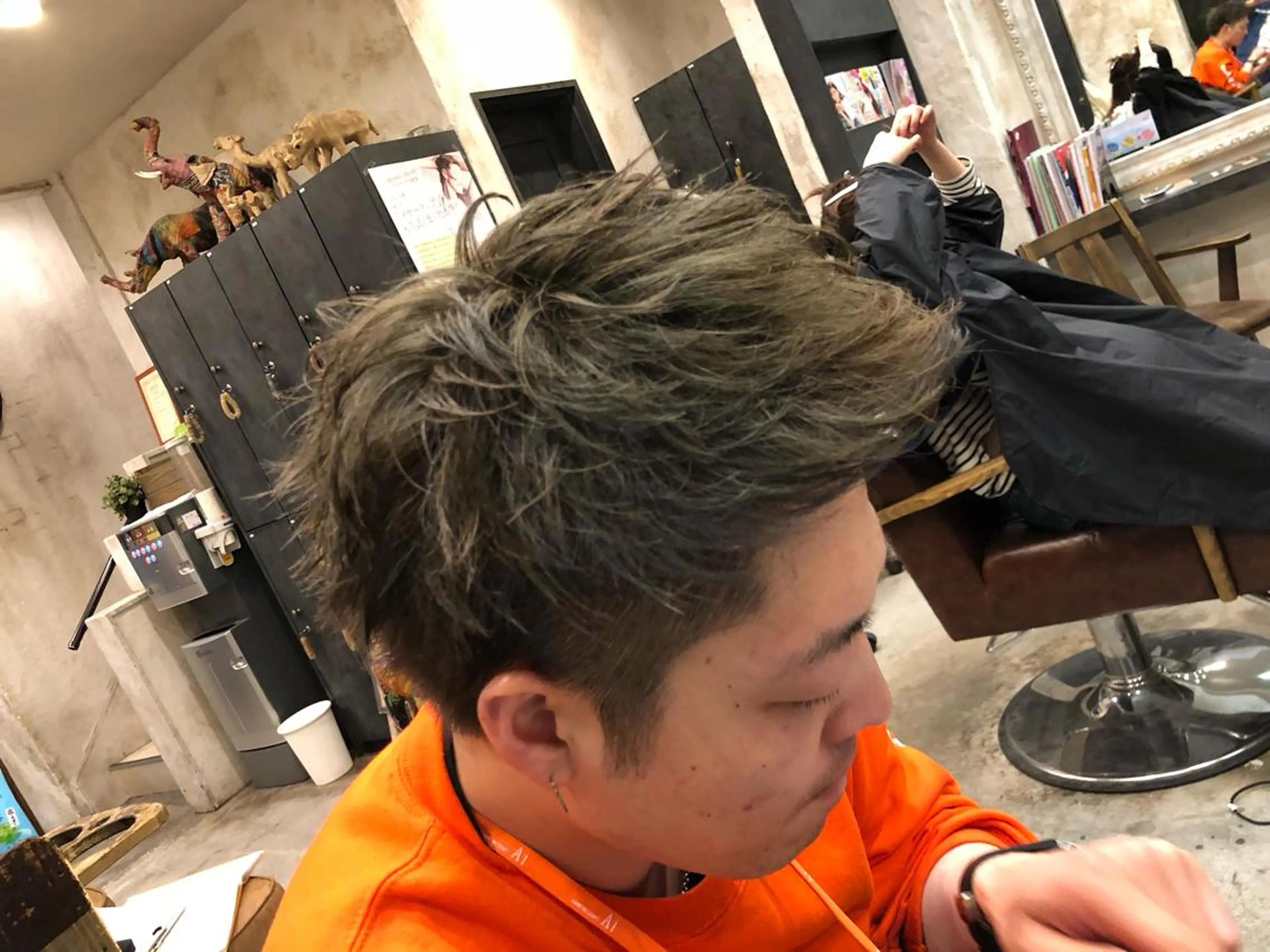 ショート カラー メンズ ダブルカラー カット ヘアカラー パーマ 💈大人の渋髪💈 店長　大橋侑弥のヘアスタイル