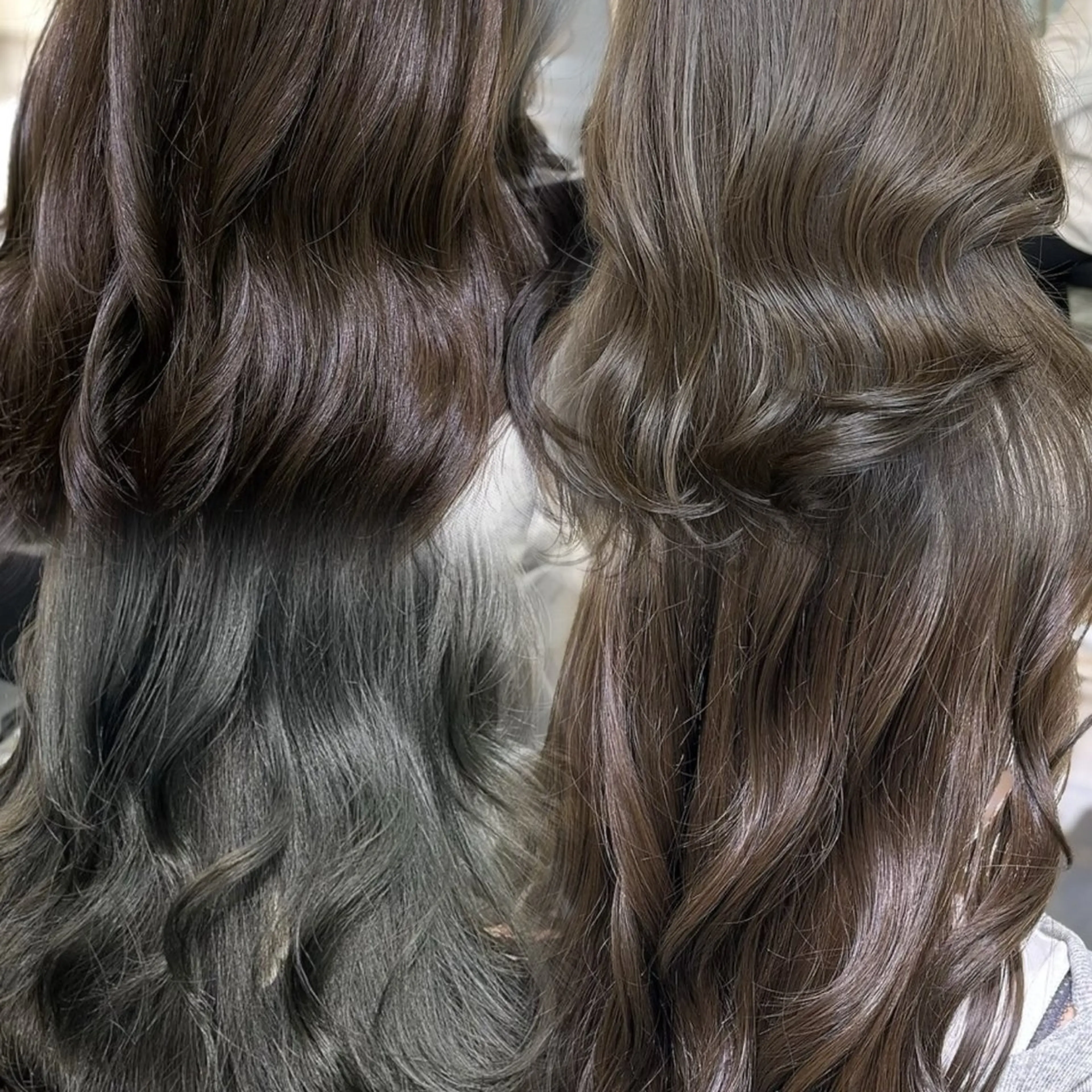 セミロング カラー ヘアカラー トリートメント 💖ダブルカラー/ ケアカラー/レナ💖のヘアスタイル