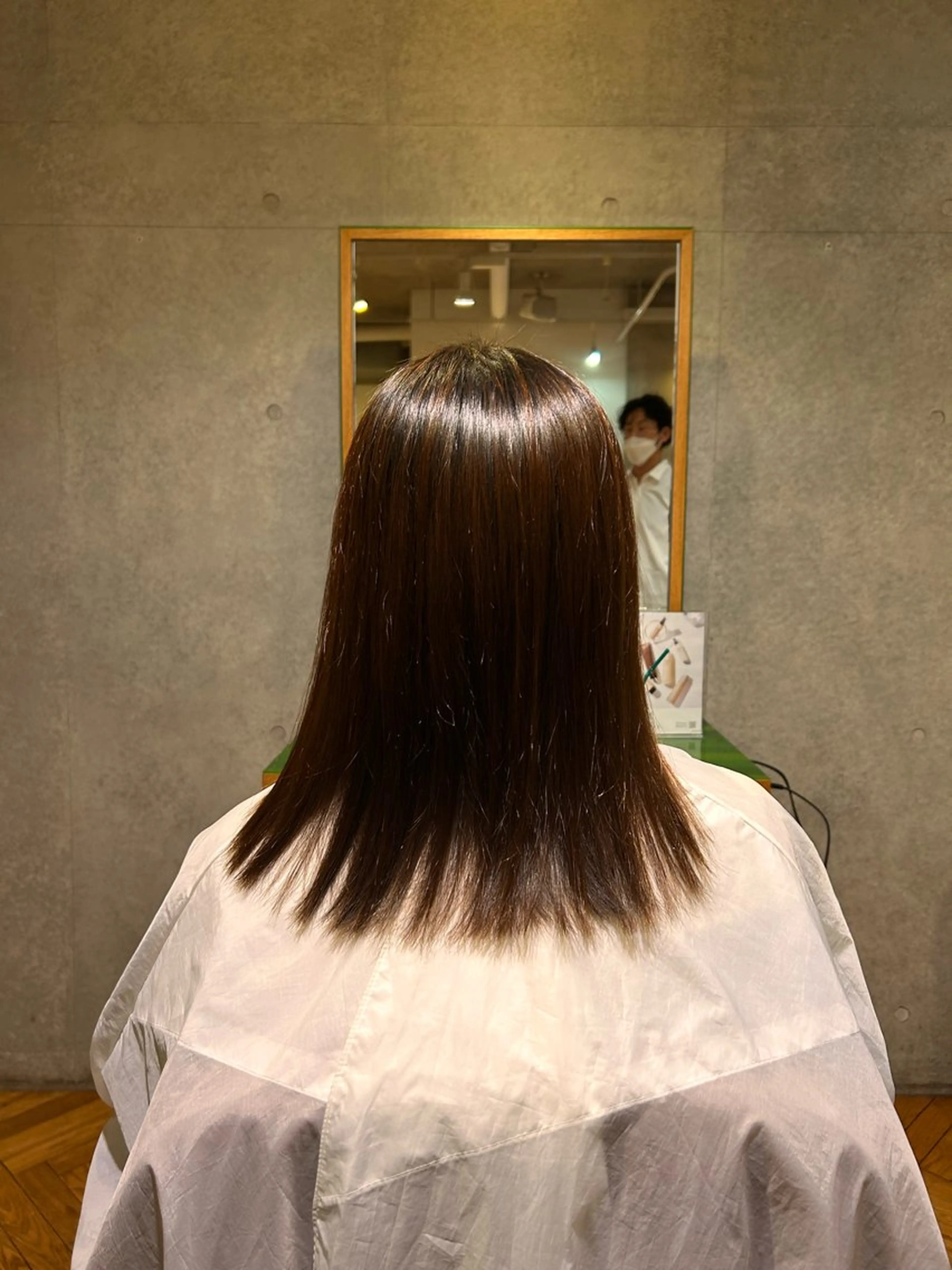 ミディアム 縮毛矯正 縮毛矯正 Toca所属・齋藤 穂乃花のヘアスタイル