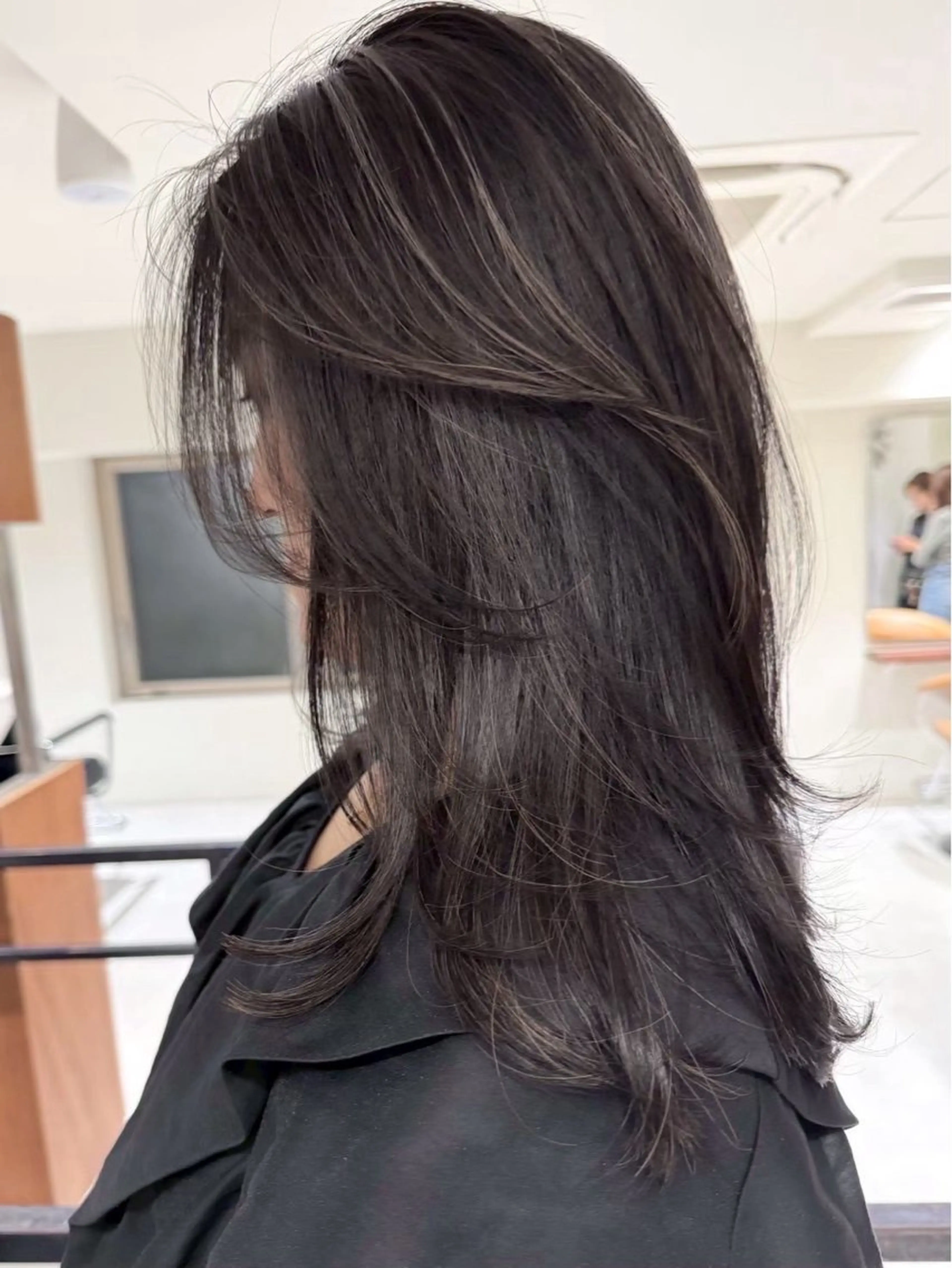 ミディアム カラー カット ヘアカラー トリートメント Amaretto かなのヘアスタイル