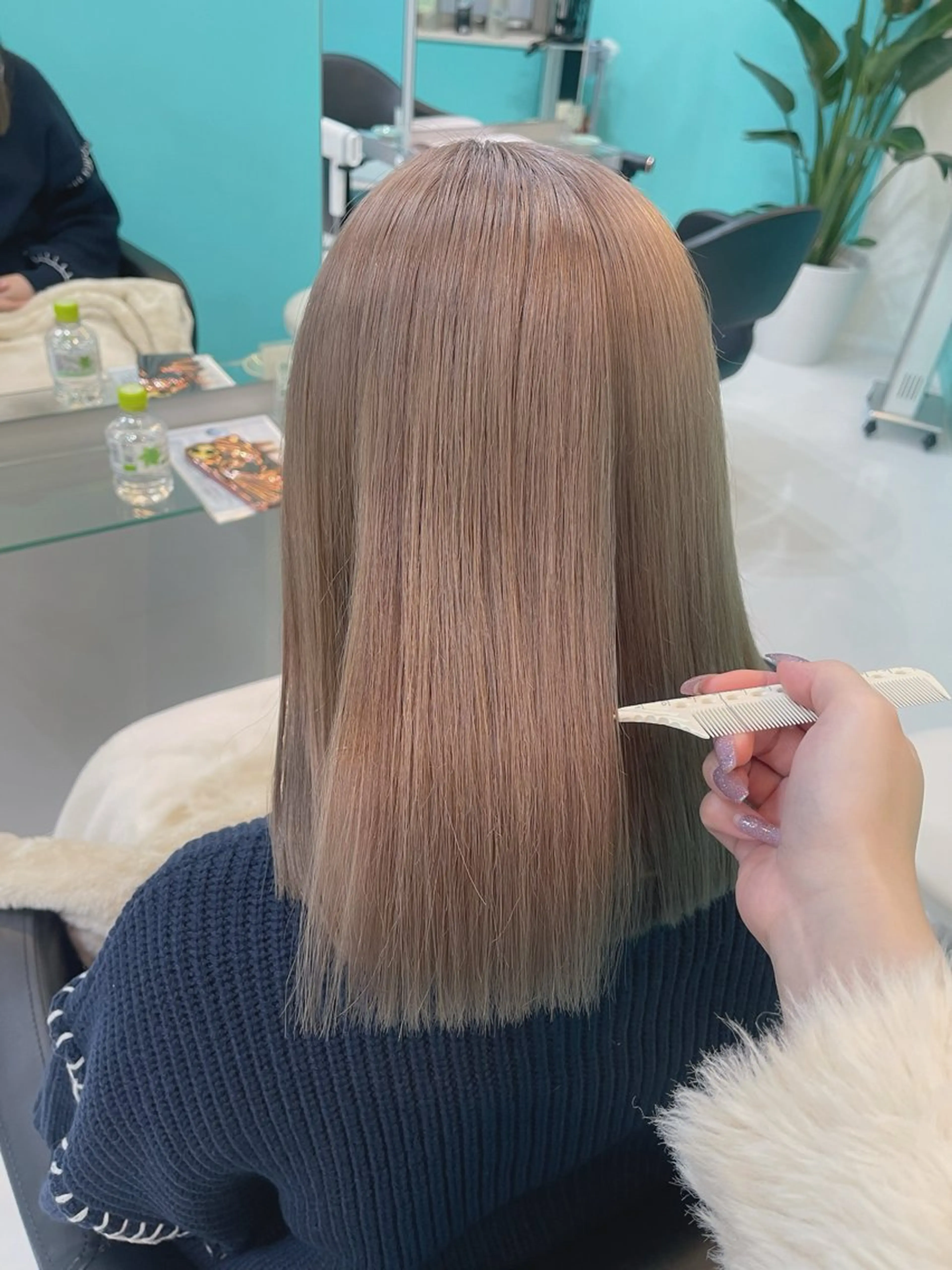 ミディアム mana/髪質改善/ ヘアセット/パーマのヘアスタイル