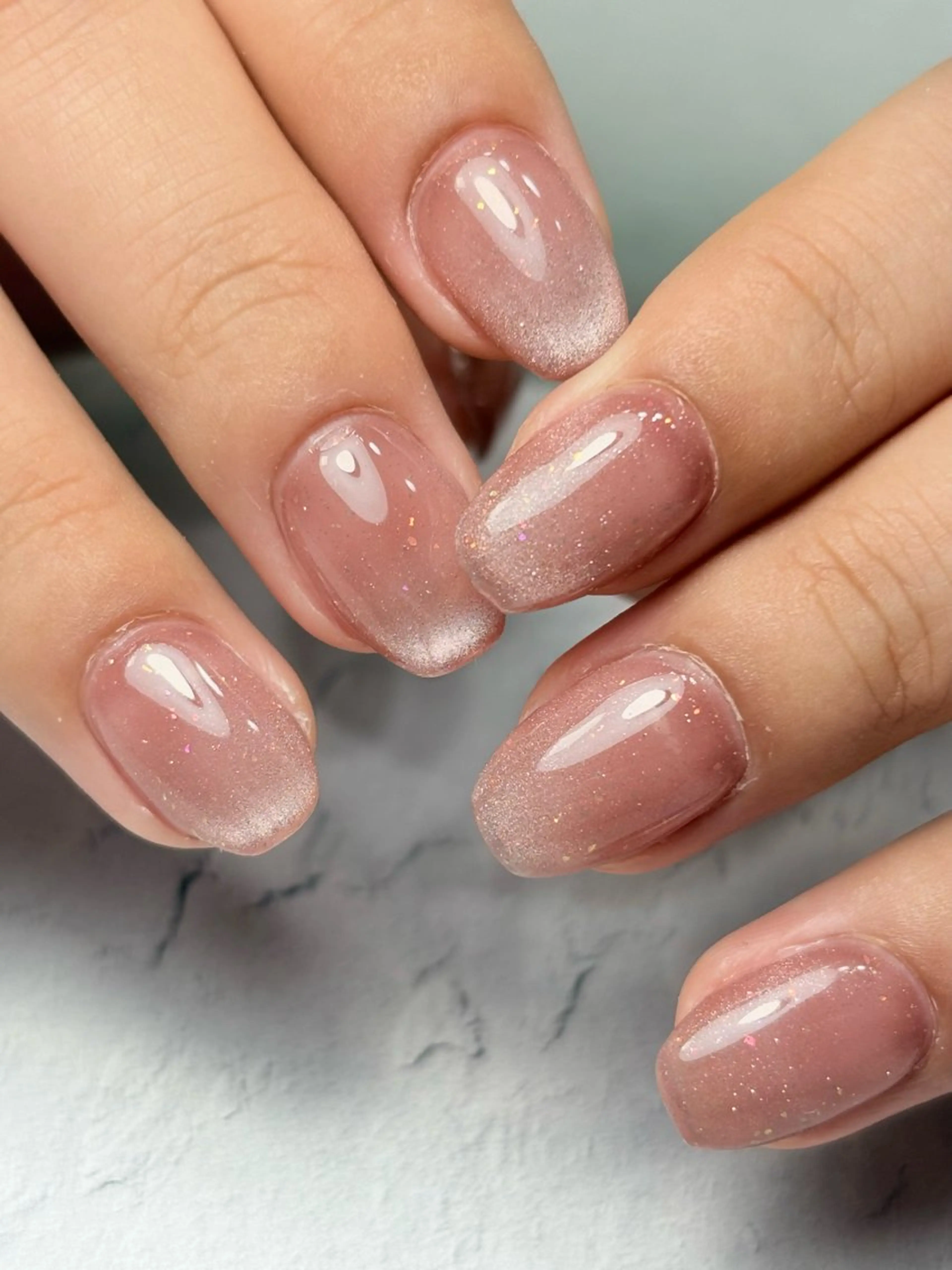 モニター価格【チップ長さだし+マグネットワンカラー/グラデ】うるうるシルクマグも🙆‍♀️ 【パラジェルフィルイン】の写真