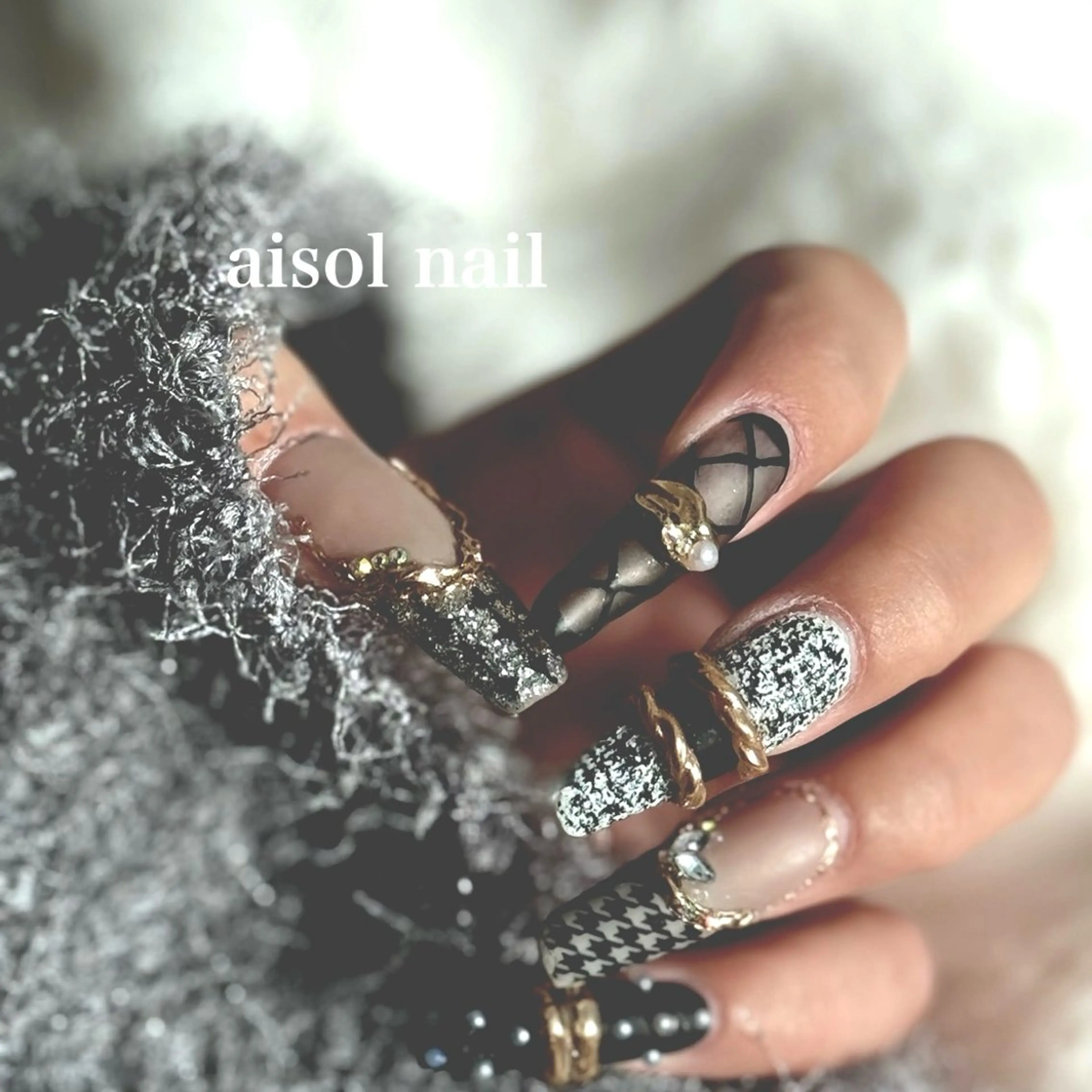 ネイル 冬ネイル Aisol nail salonのネイルデザイン