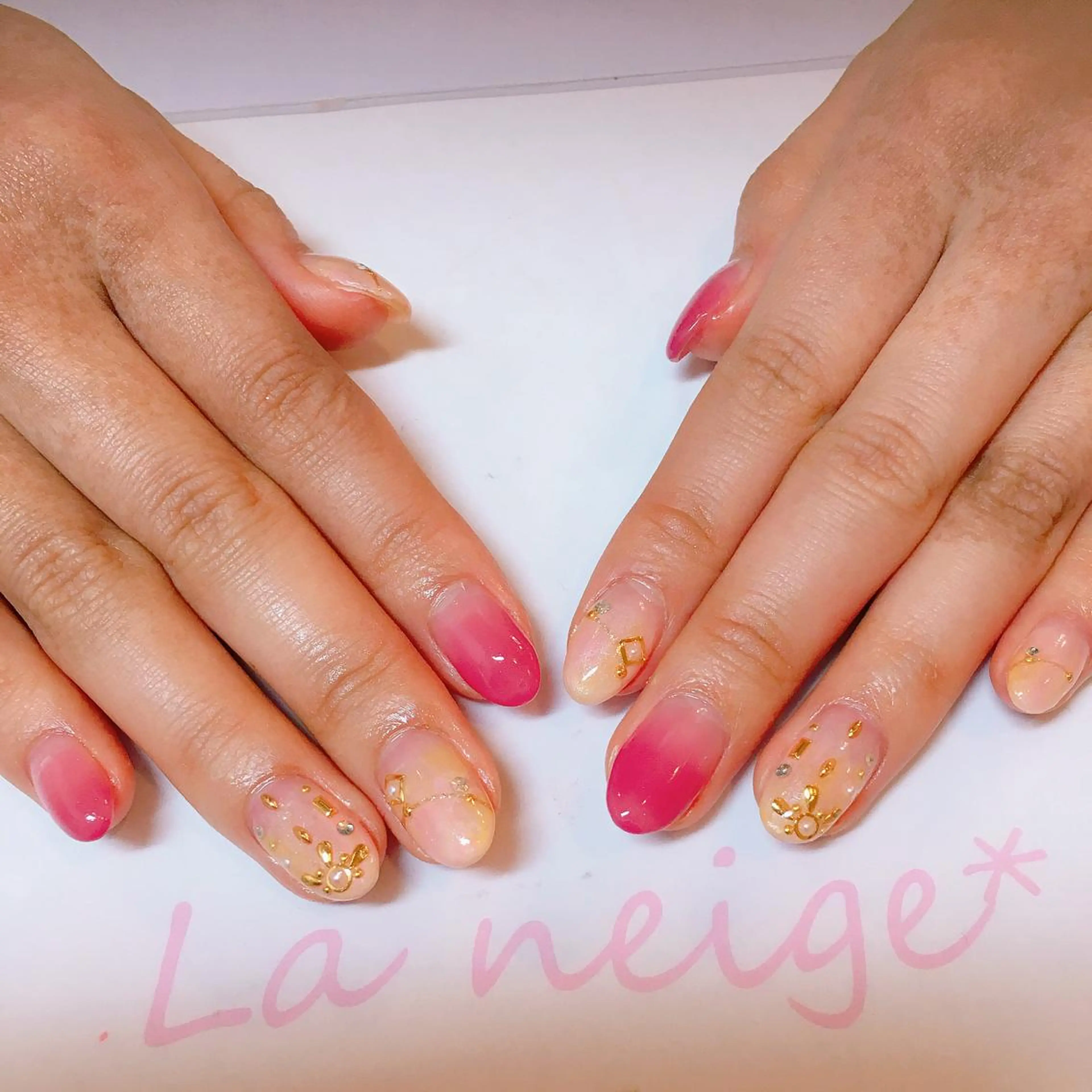 ネイル La neige* yuki 🥯🍑のネイルデザイン