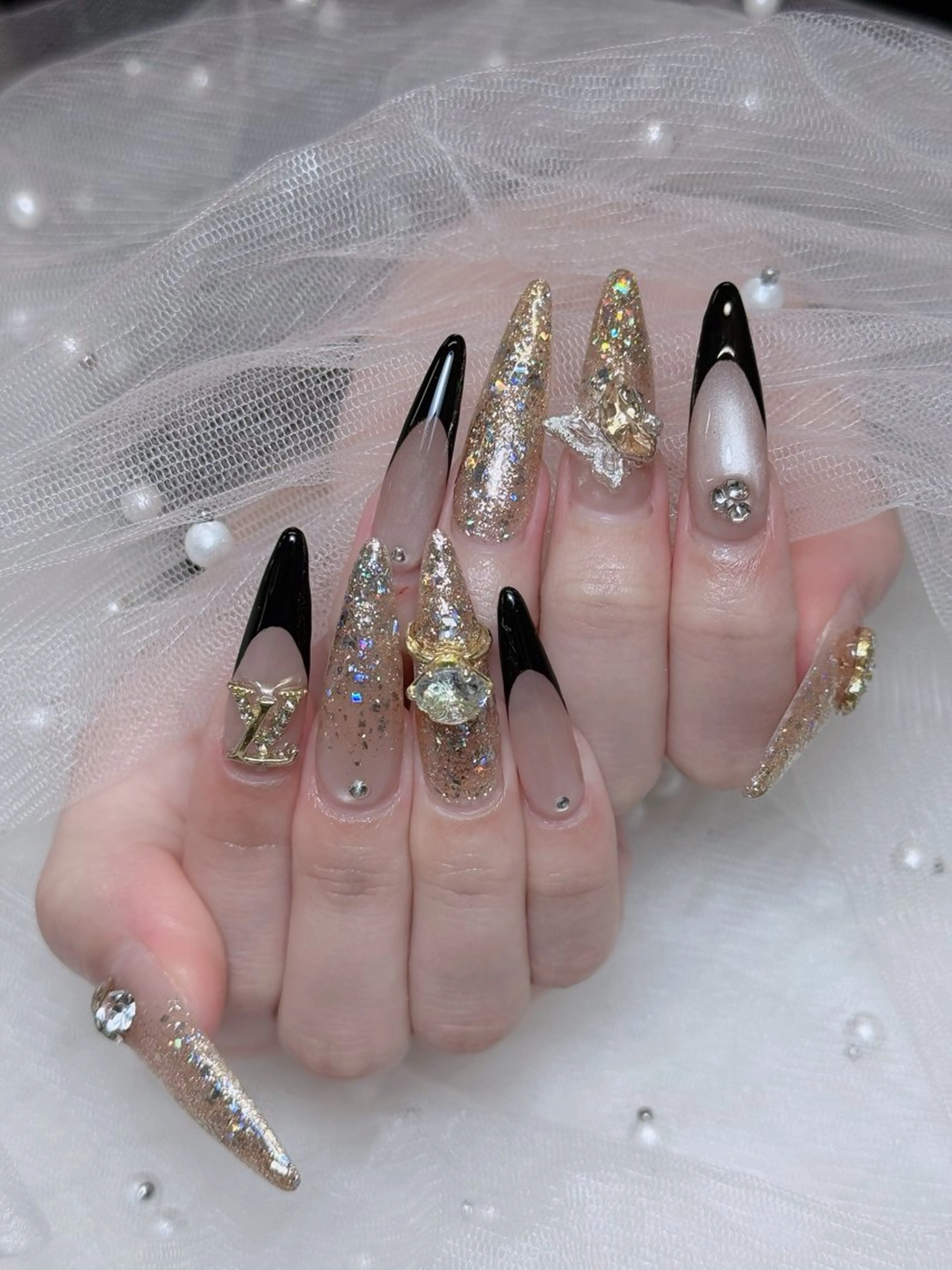 ネイル オーロラネイル チークネイル フットネイル フレンチネイル 韓国ネイル ハンドネイル Lumi Nailのネイルデザイン