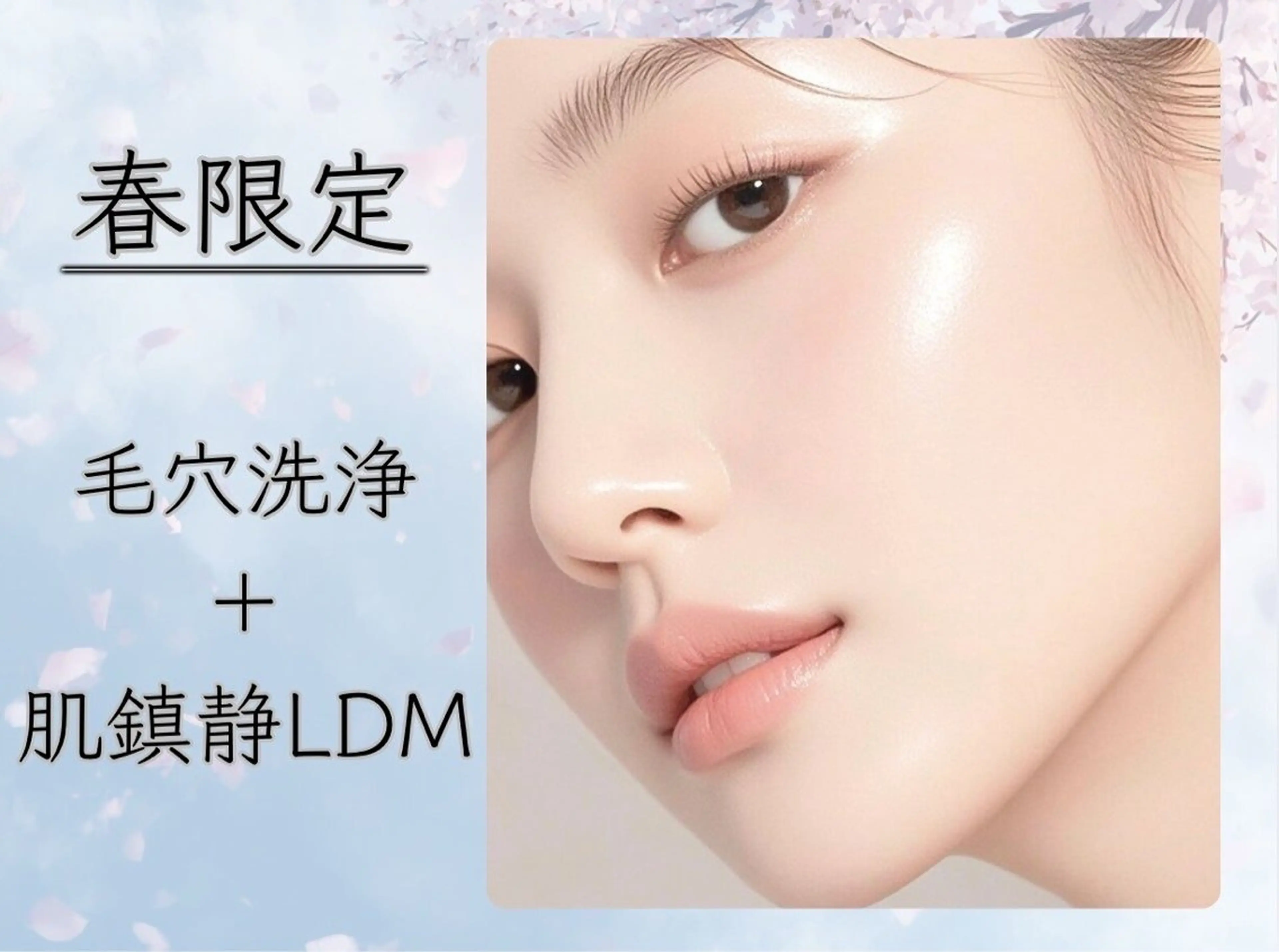 ＜春の揺らぎ肌ケア＞毛穴洗浄＋LDM鎮静ケアの写真