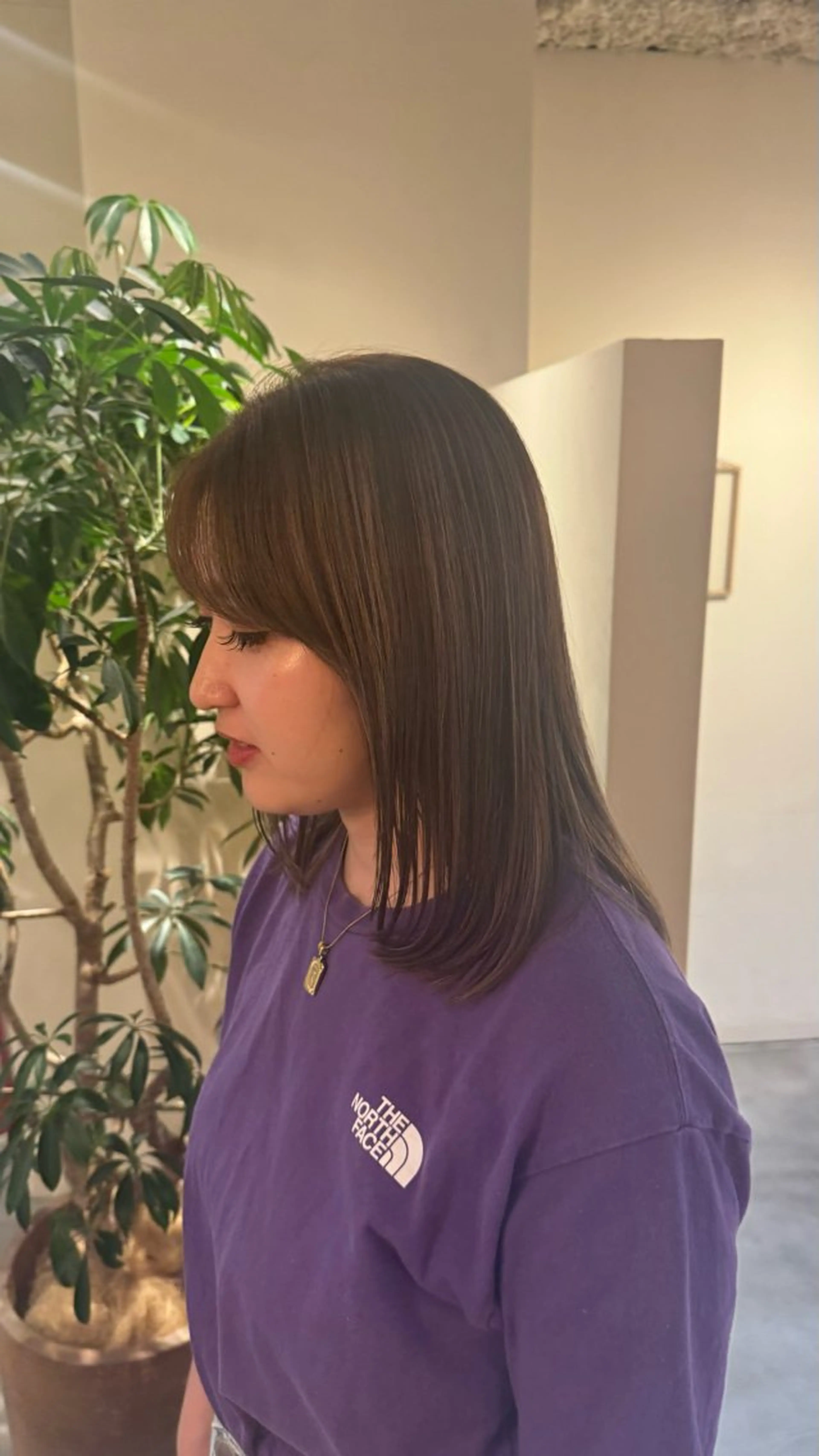 ミディアム ハイライト 透明感カラー/ MIOのヘアスタイル