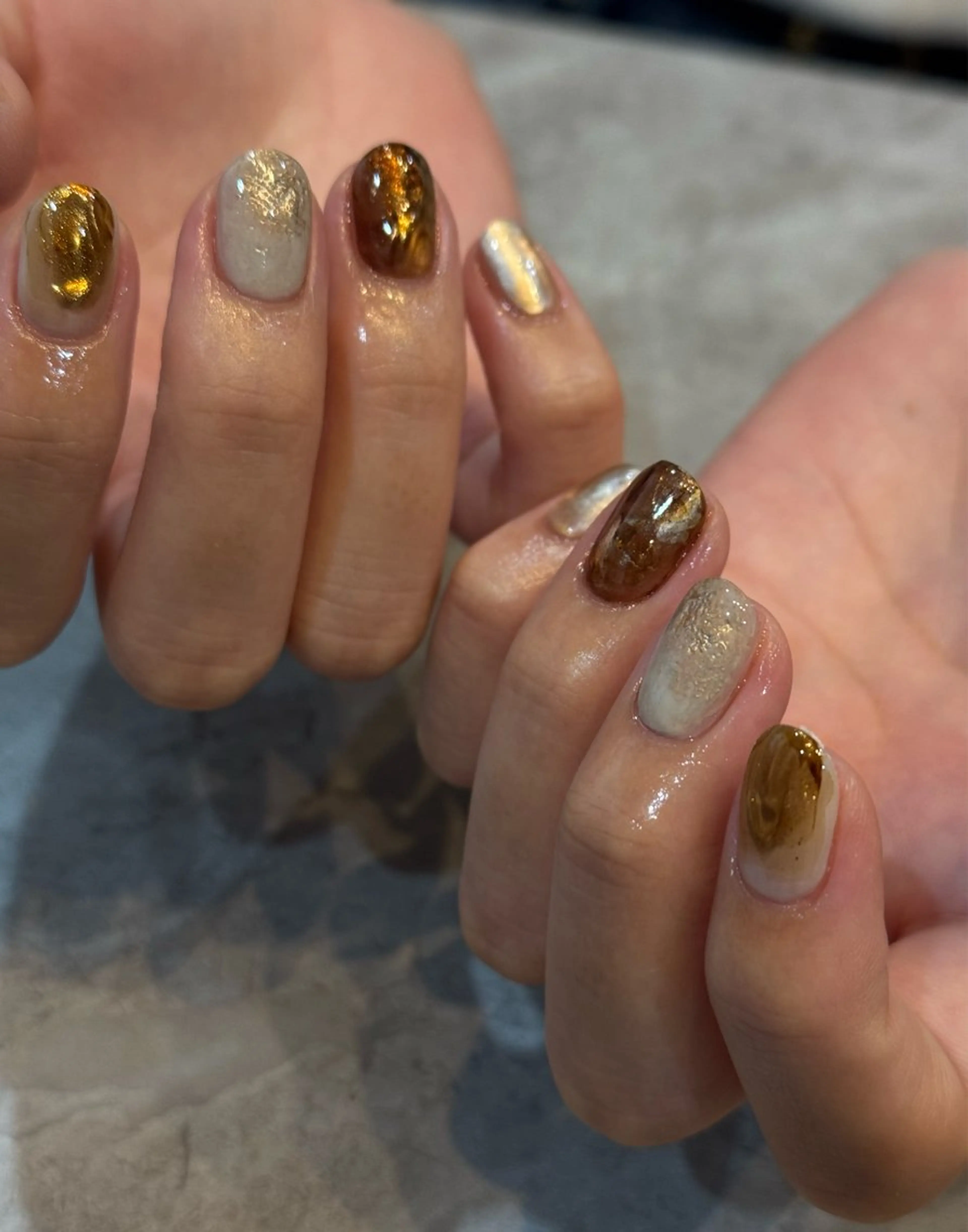 ネイル ニュアンスネイル ハンドネイル Blé nailのネイルデザイン
