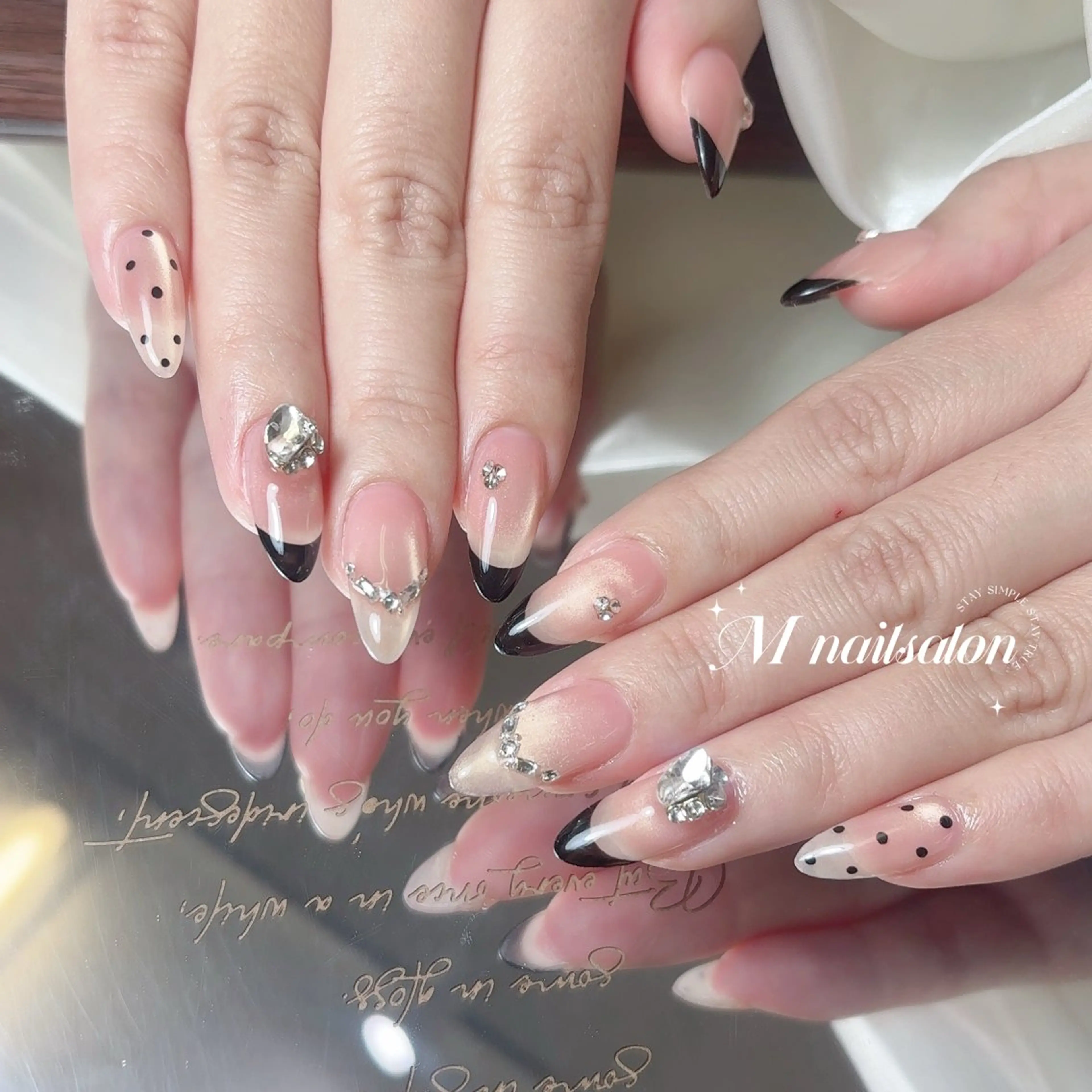 ネイル ハンドネイル M🌷nail 長さだし専門店のネイルデザイン