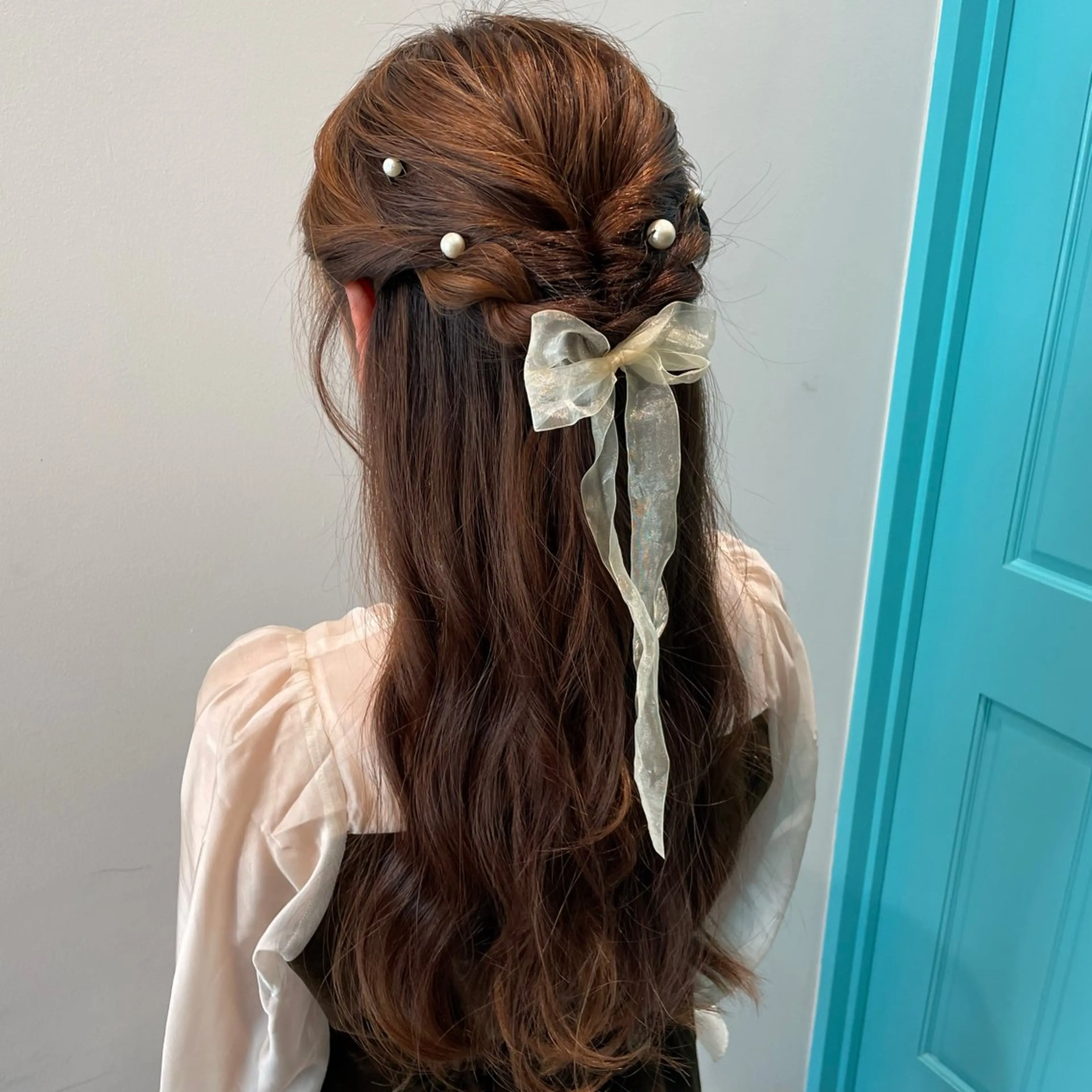 【minimo限定✨️】ハーフアップ or コテ巻きアレンジ⸜🌷︎⸝‍の写真