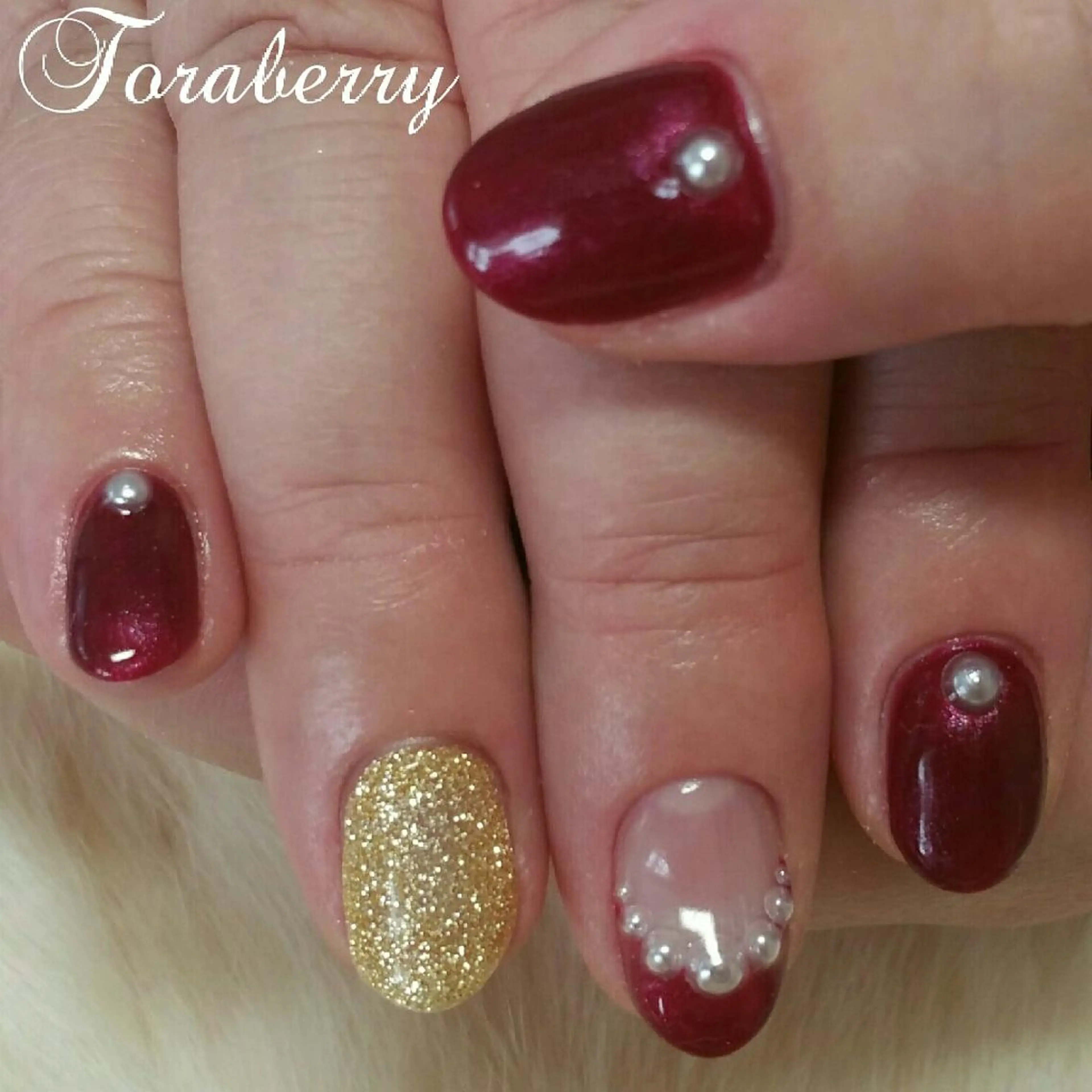 ネイル 冬ネイル クリスマス ハンドネイル ネイリスト なつみのネイルデザイン