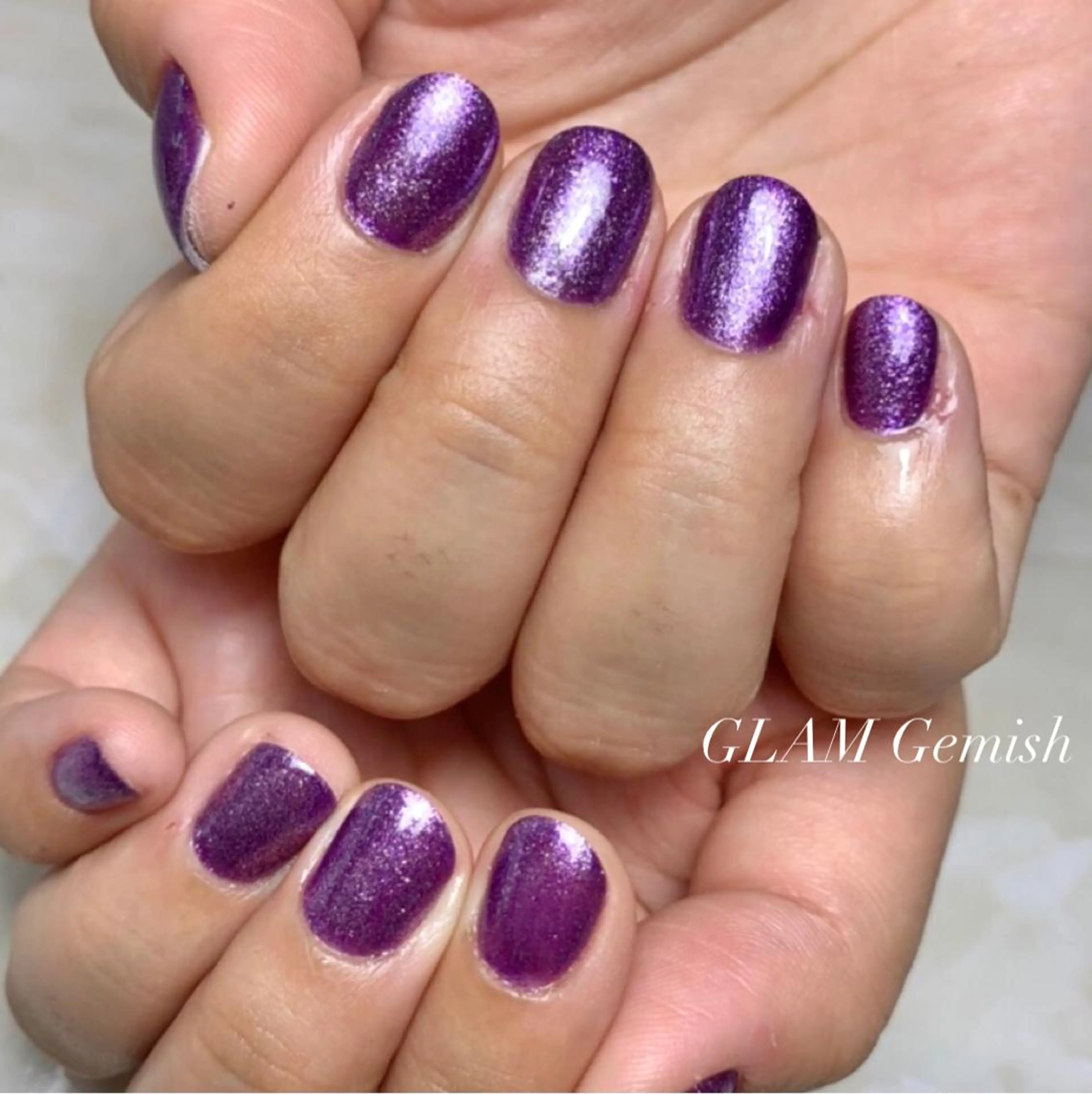 ネイル ラメ(グリッター) ハンドネイル 藤崎 恵梨香のネイルデザイン