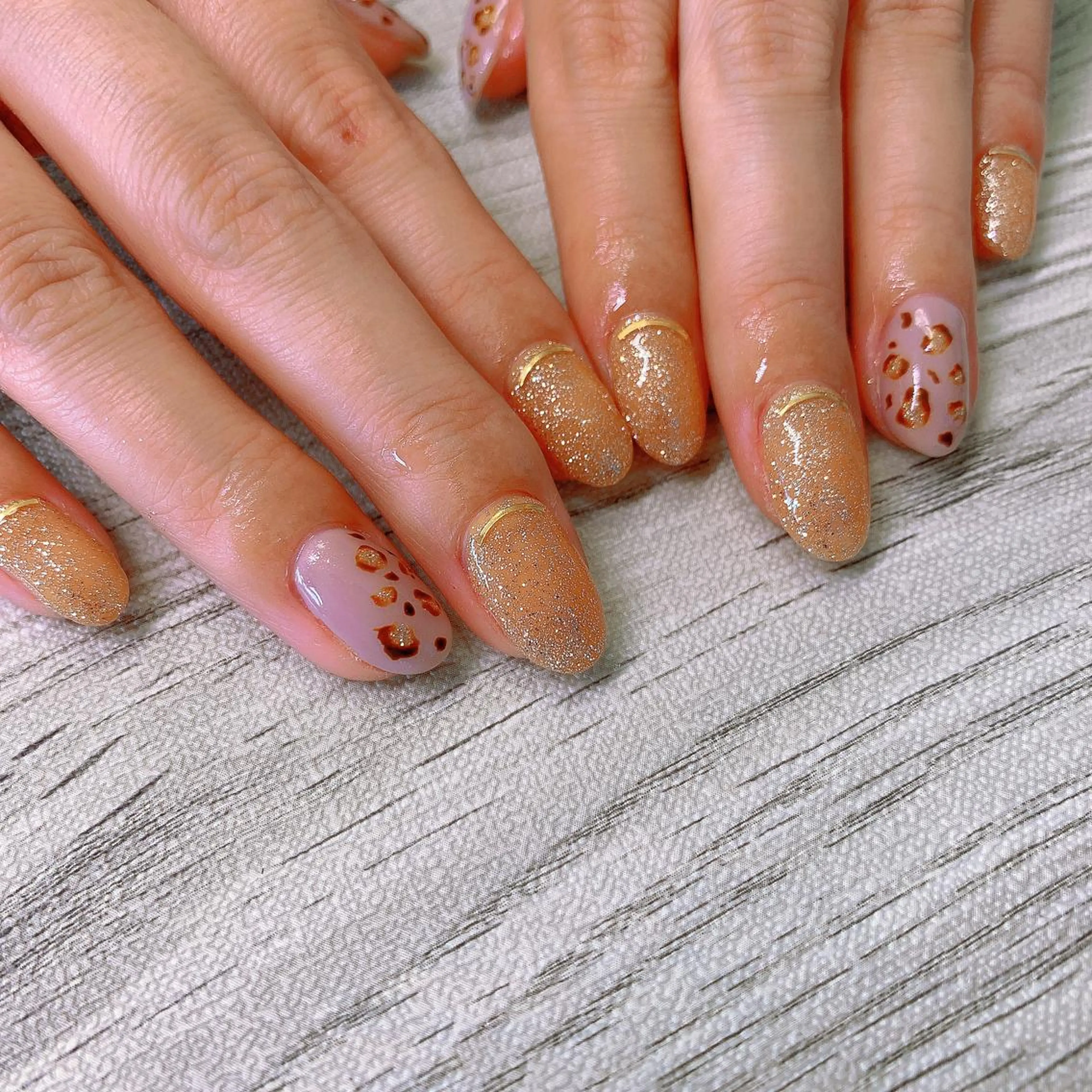 ネイル アニマル柄 アートネイル ハンドネイル フットネイル Adite nailのネイルデザイン