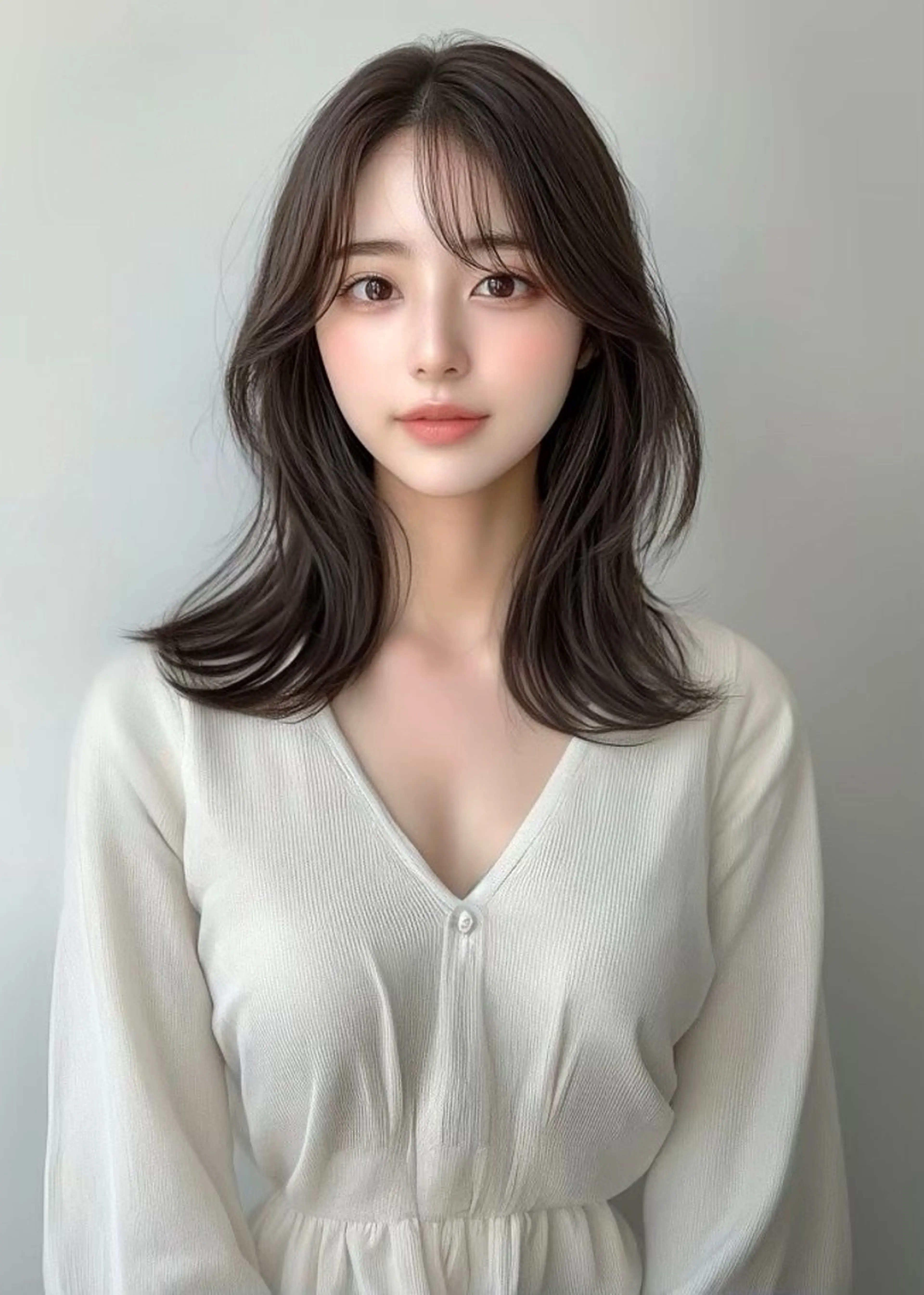 ミディアム VLOW nex the salon所属・韓国風/髪質改善/ ナガヤアキラのヘアスタイル